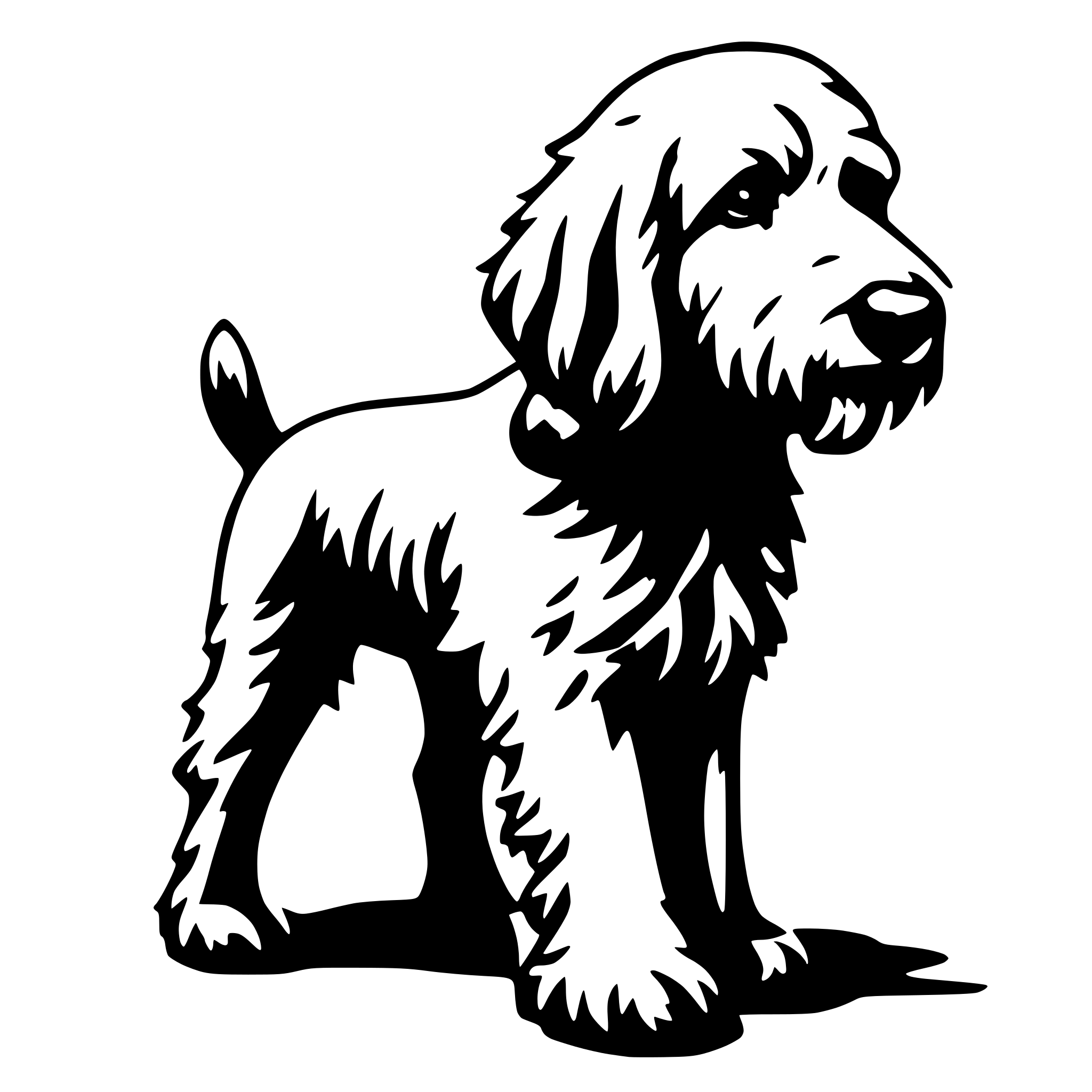 AI-generated SVG of 'labradoodle'