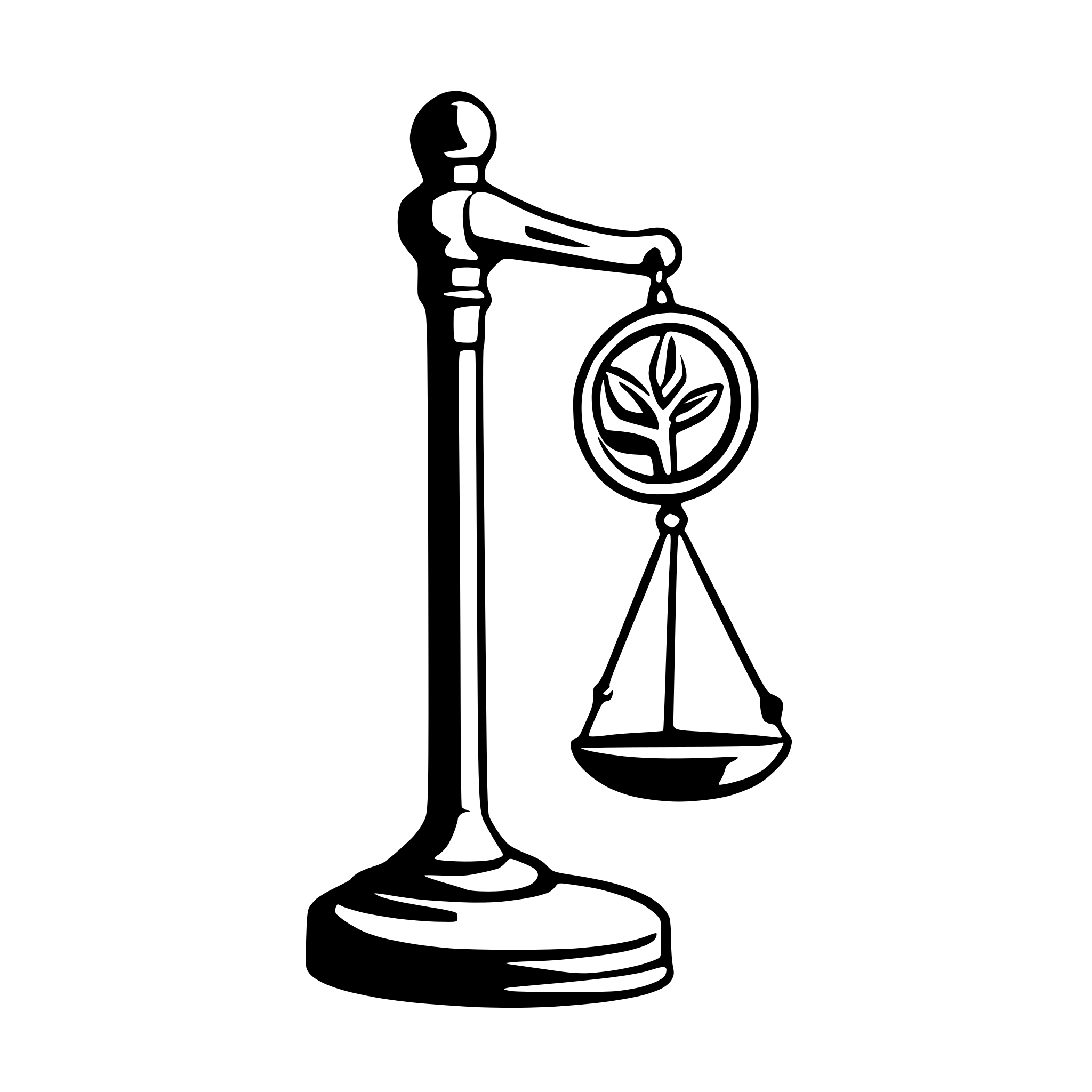 AI-generated SVG of 'coins on scales'