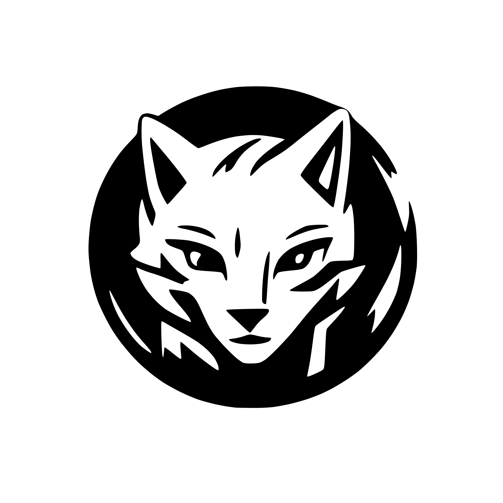 AI-generated SVG of 'Lynx, profile'