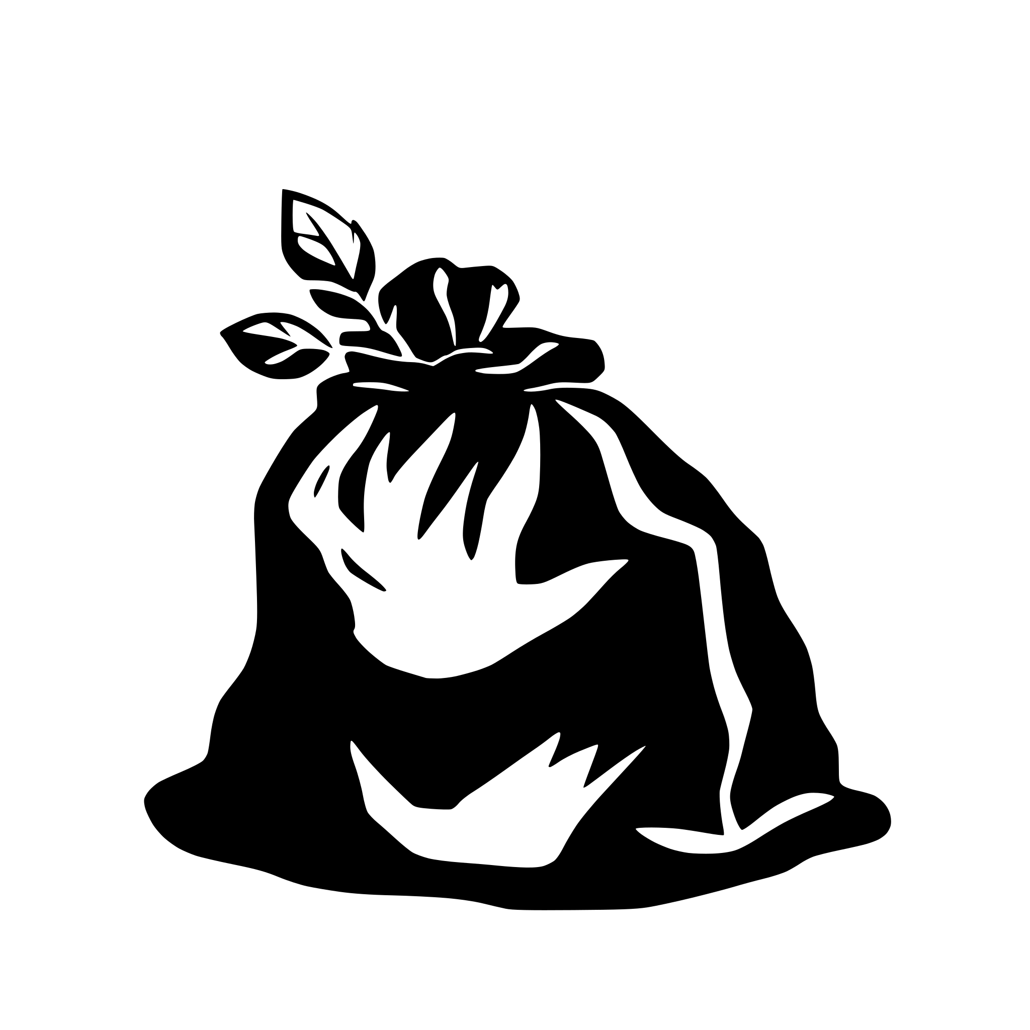 AI-generated SVG of a garbage bag