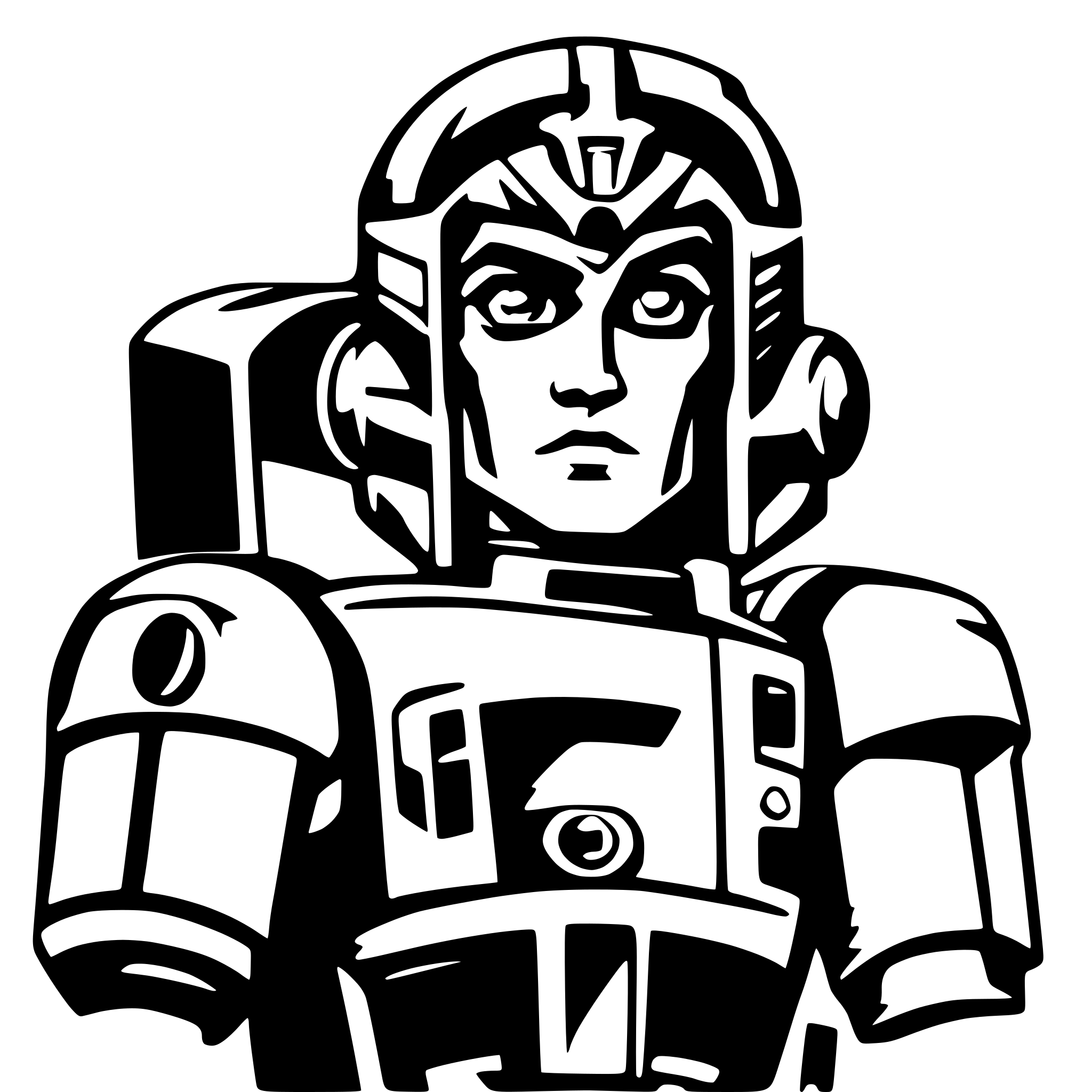 AI-generated SVG of 'voltron'