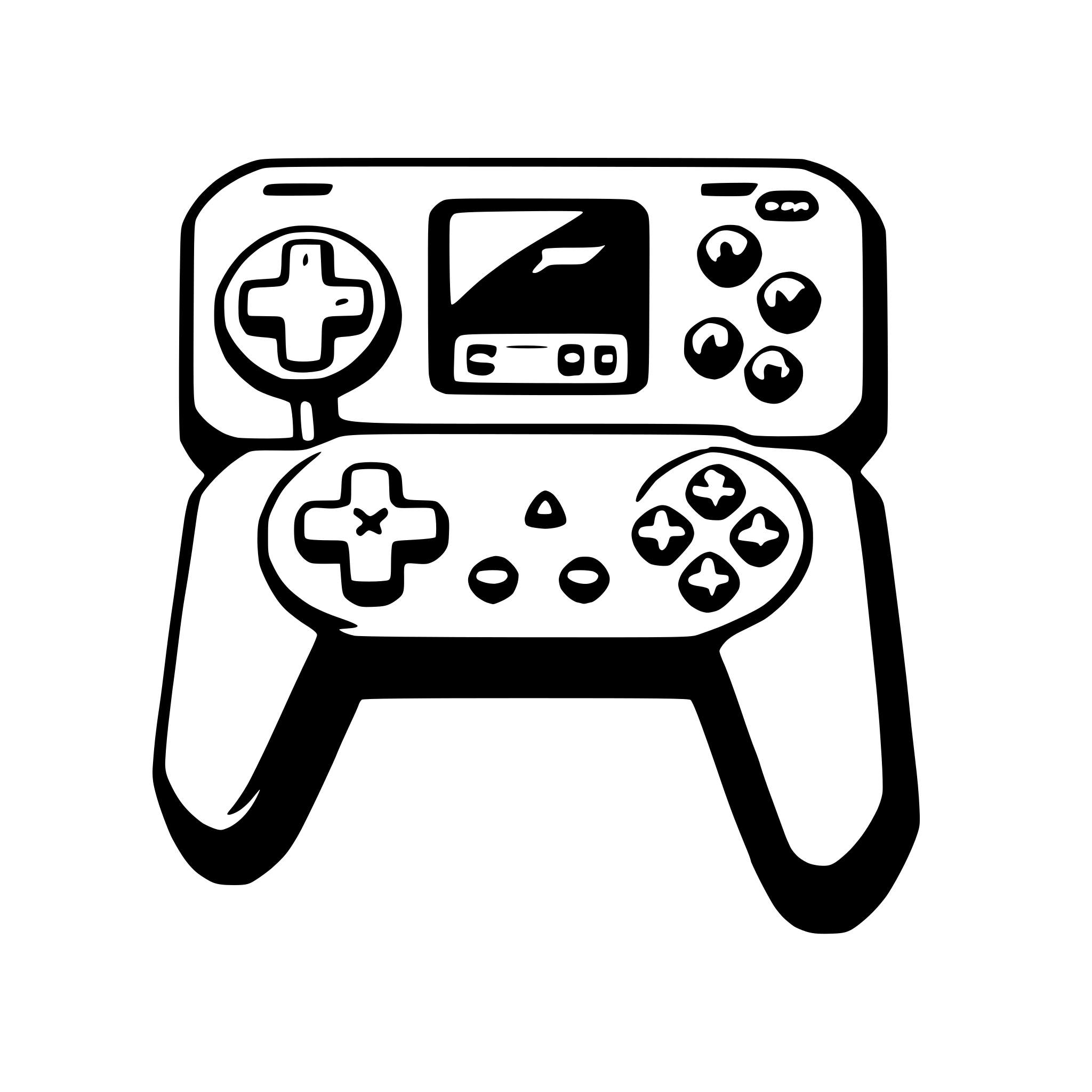 AI-generated SVG of a game console