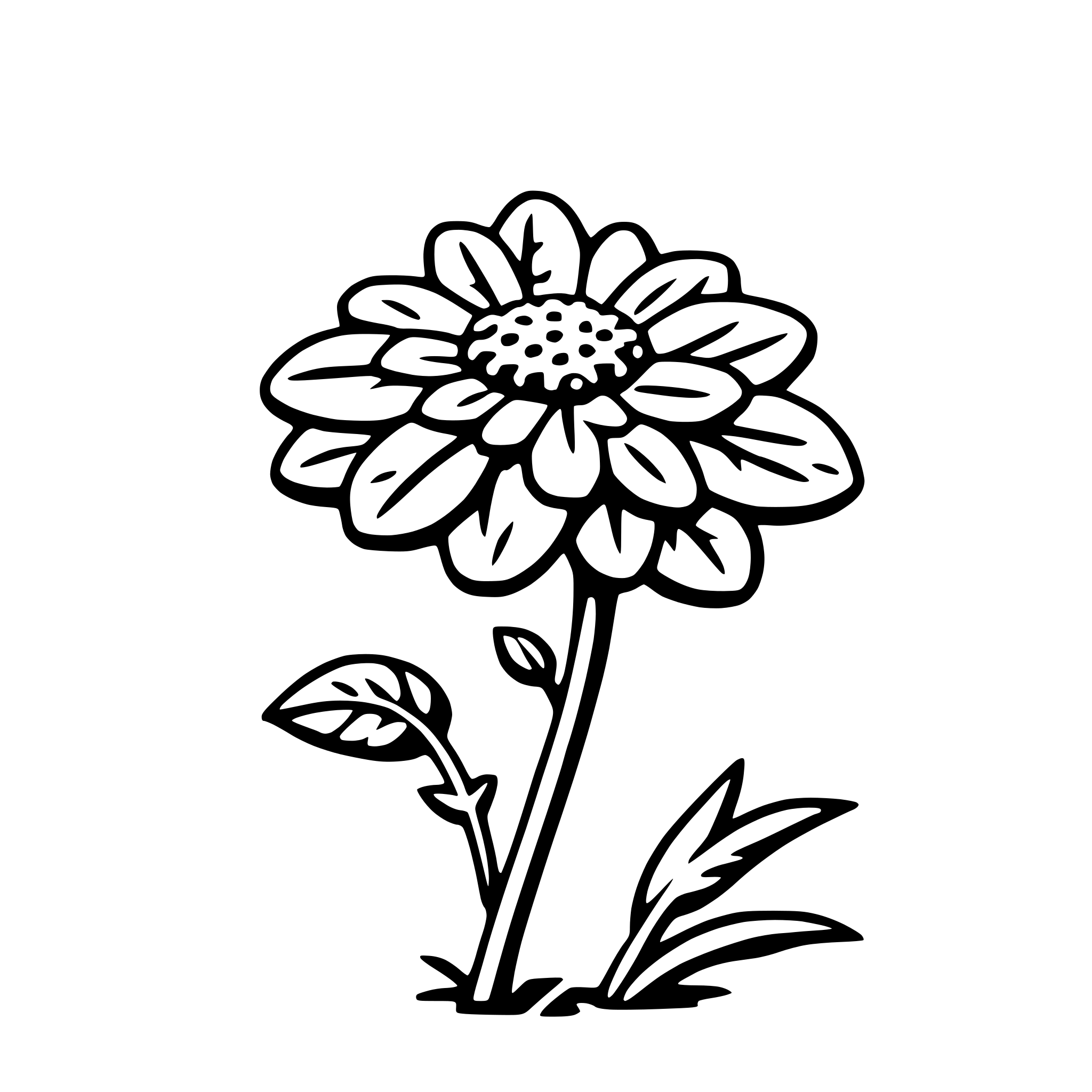 AI-generated SVG of 'verbena'