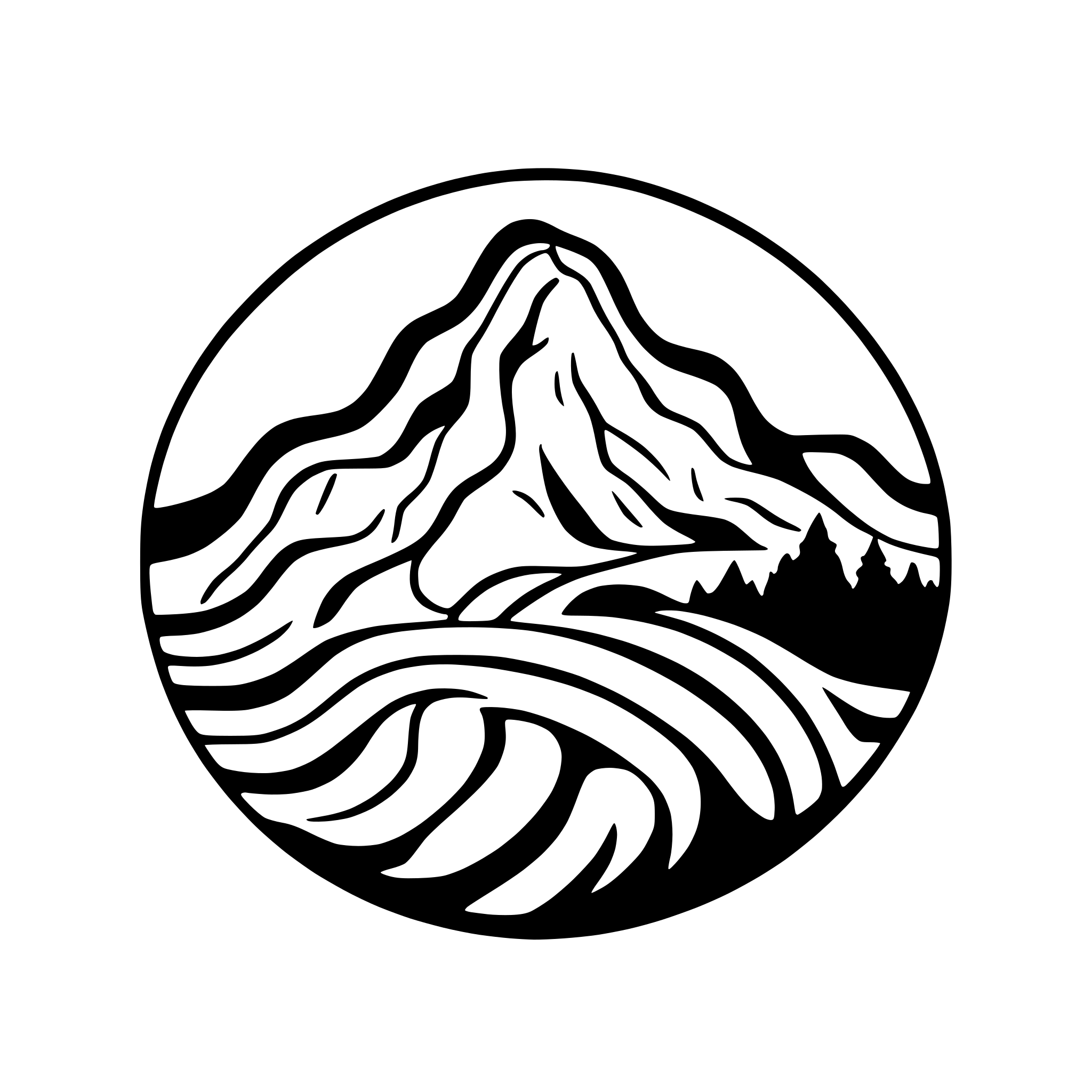 AI-generated SVG of a mountain