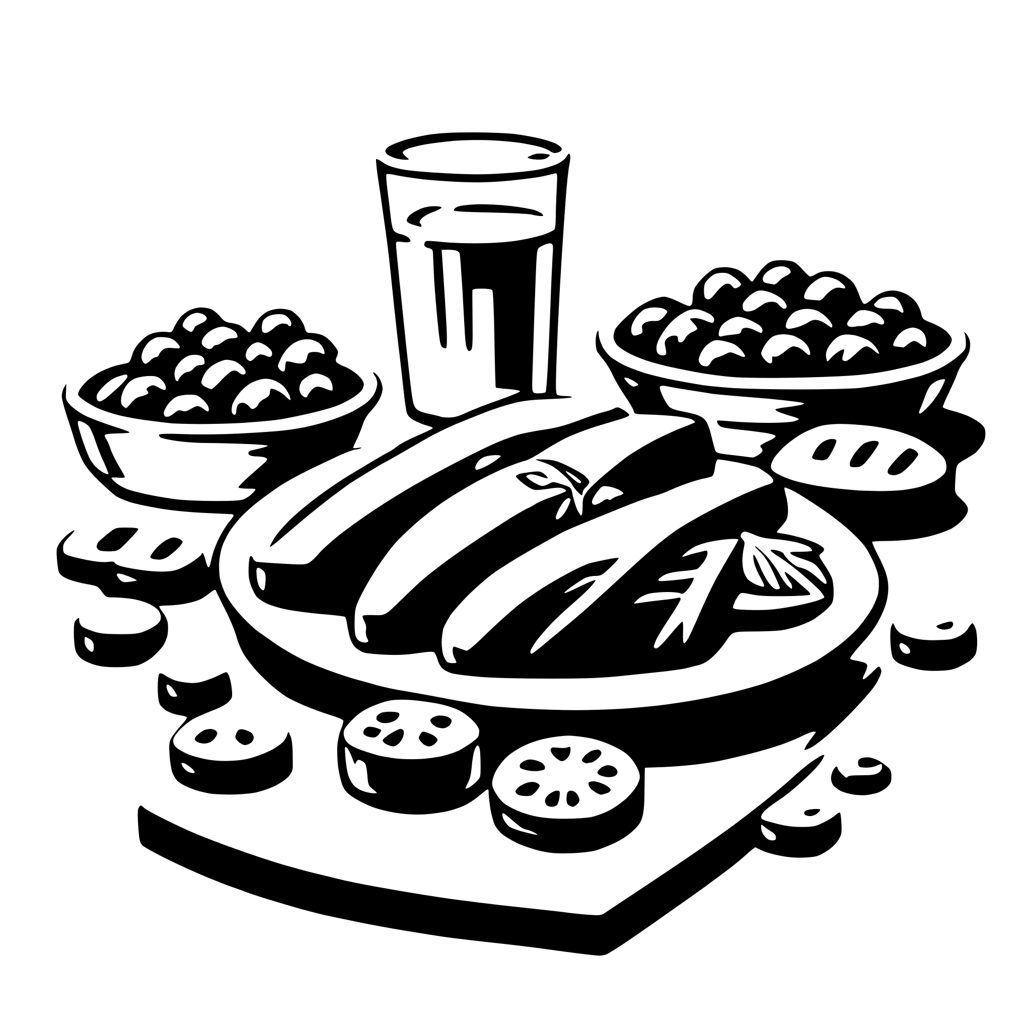 AI-generated SVG of 'buffet'