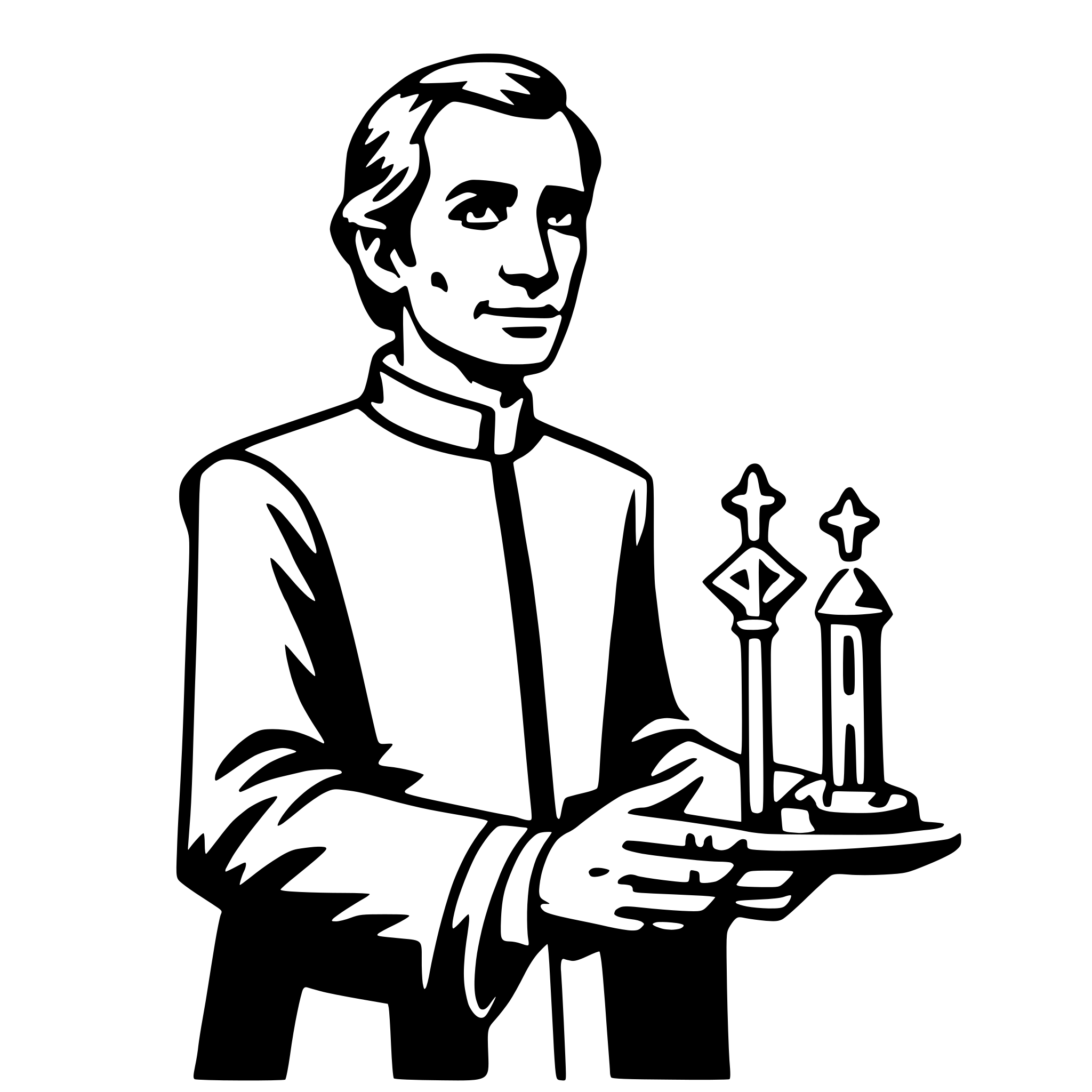 AI-generated SVG of a clergy