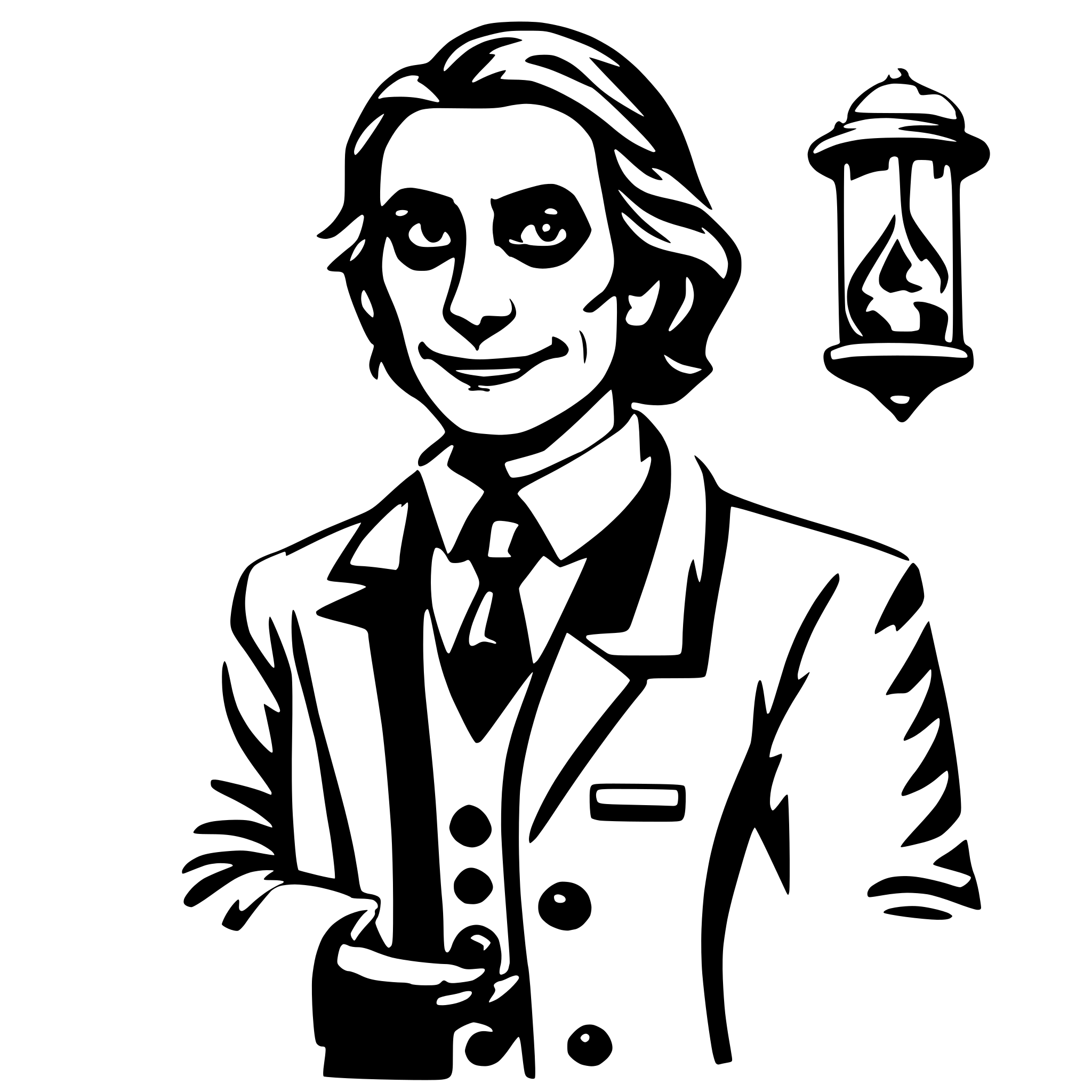 AI-generated SVG of a evil doctor