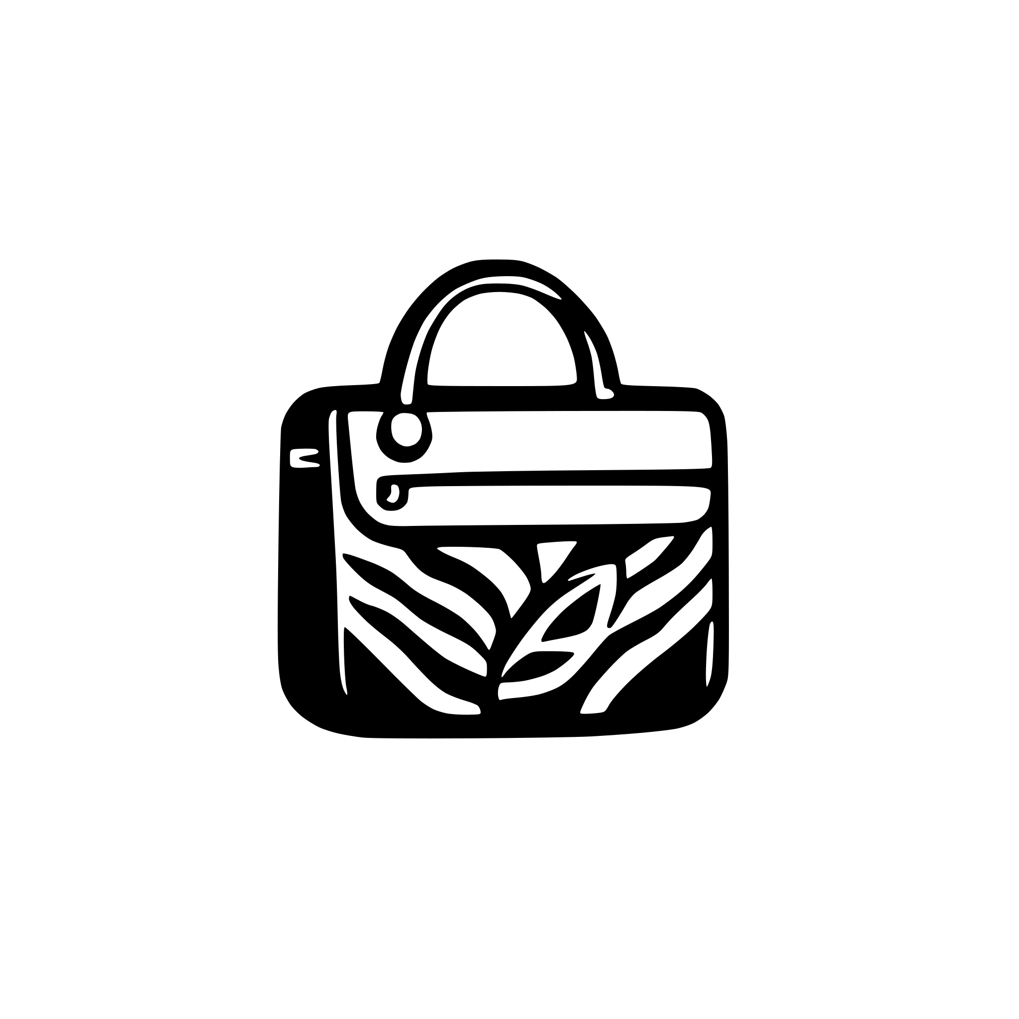 AI-generated SVG of a work bag minimalist