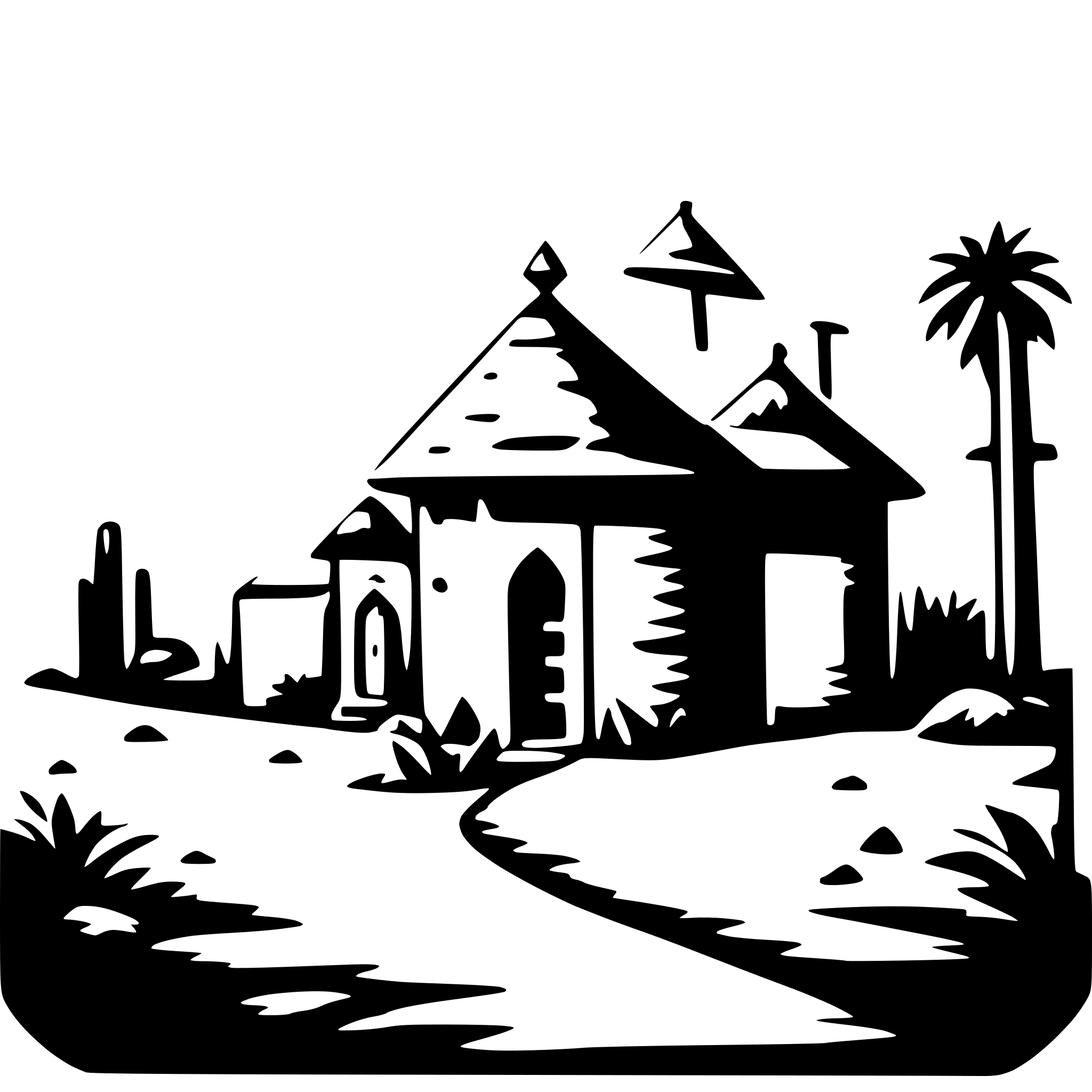 AI-generated SVG of 'indian villiage'