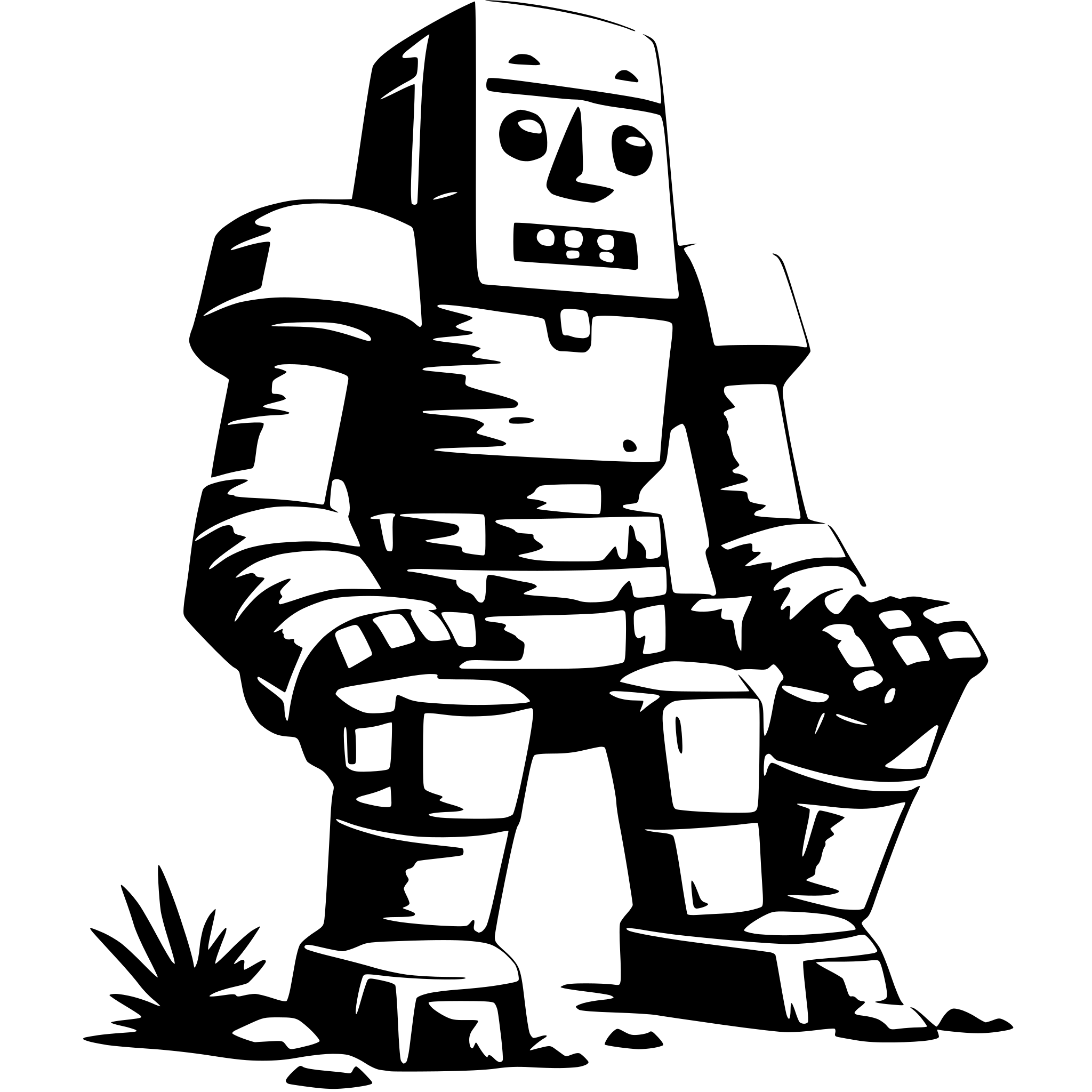 AI-generated SVG of a a_golem,_full_body,_ancient,_powerful,_relentless,_unfailing,_obedient._with_a_techie_flair._it_symbolizes_a_monorepo_of_supportive_software.