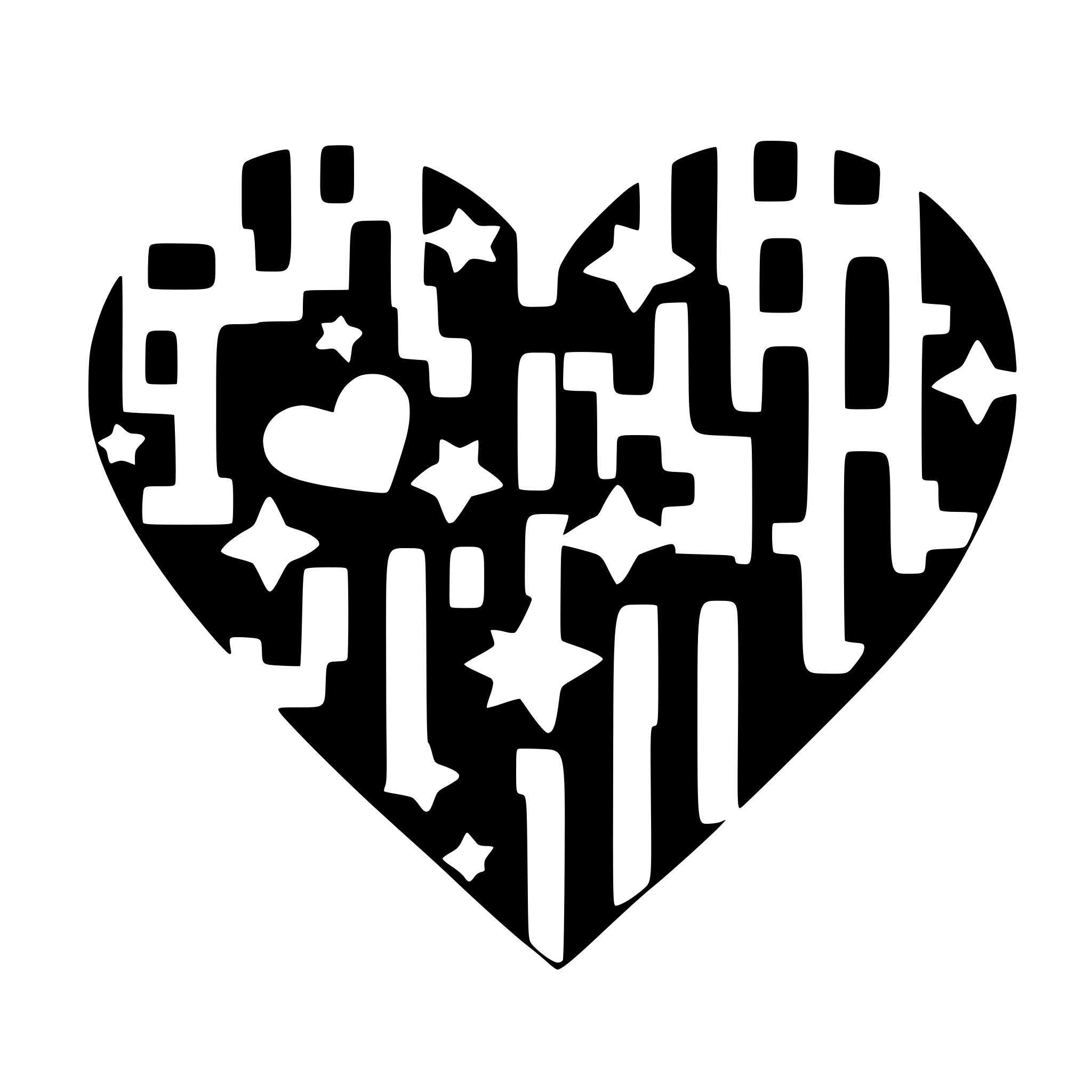 AI-generated SVG of a HEART SHAPE MADE WITH STARS