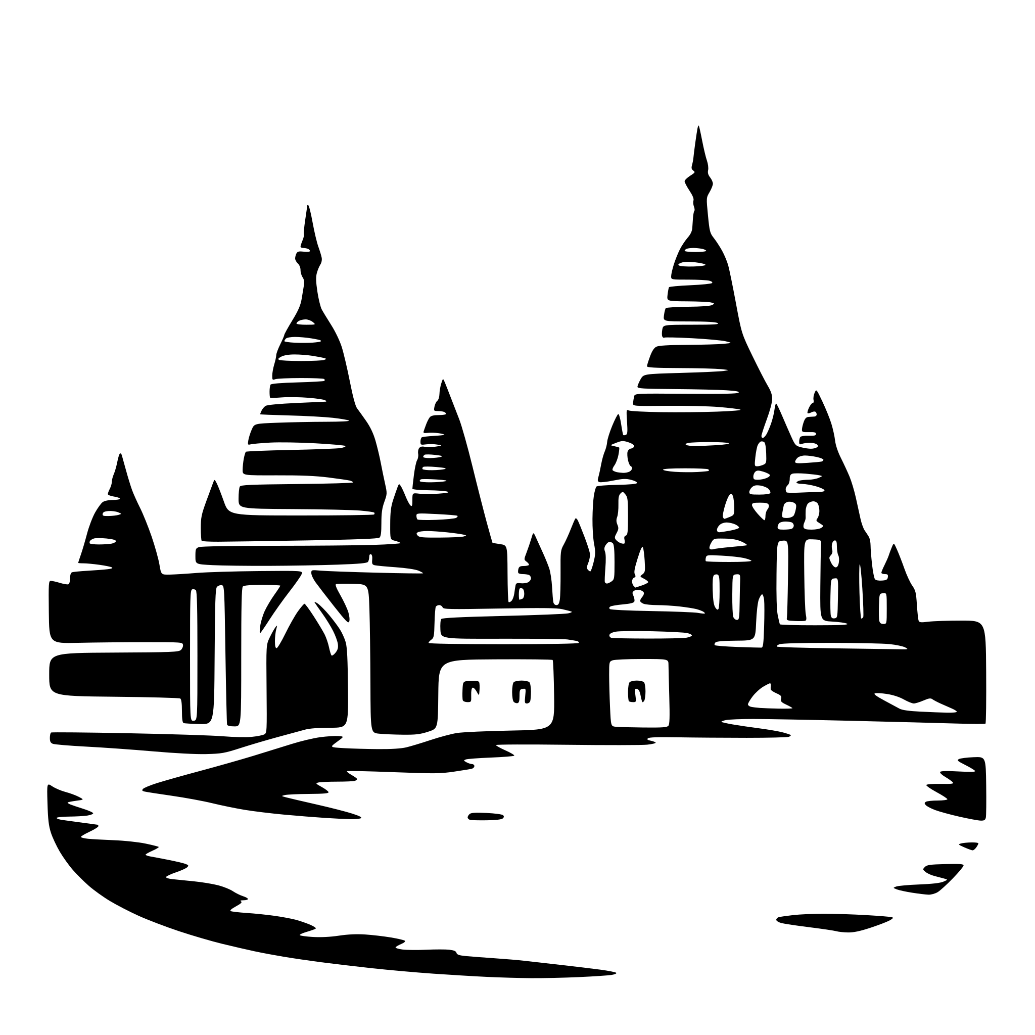 AI-generated SVG of a Myanmar Bagan