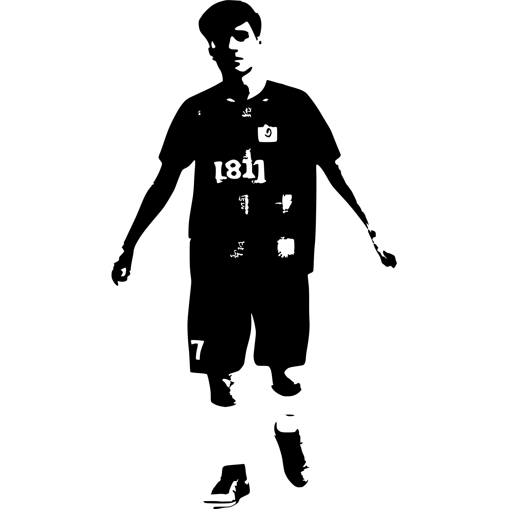 AI-generated SVG of a a soccer player