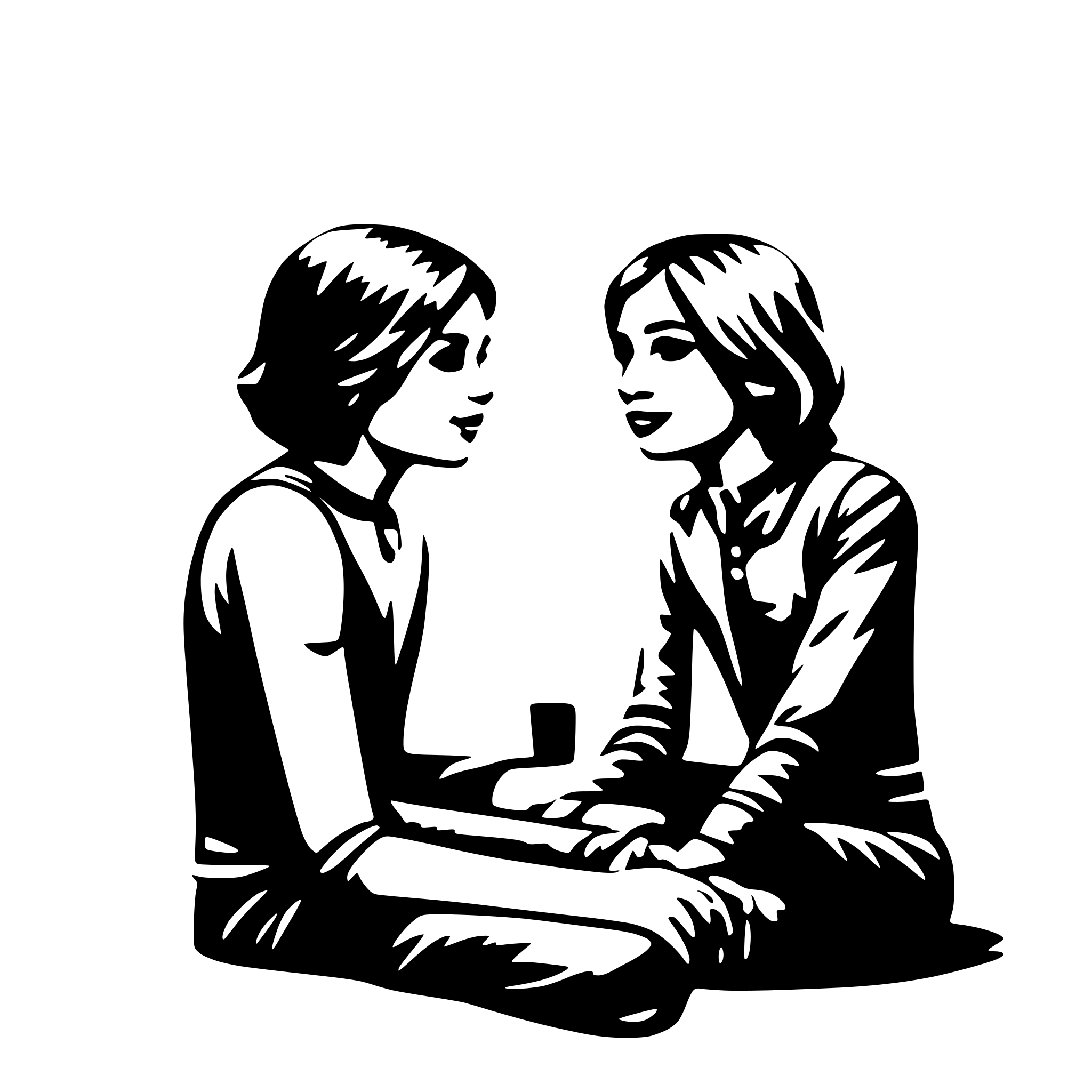 AI-generated SVG of a I got you  BLUE
