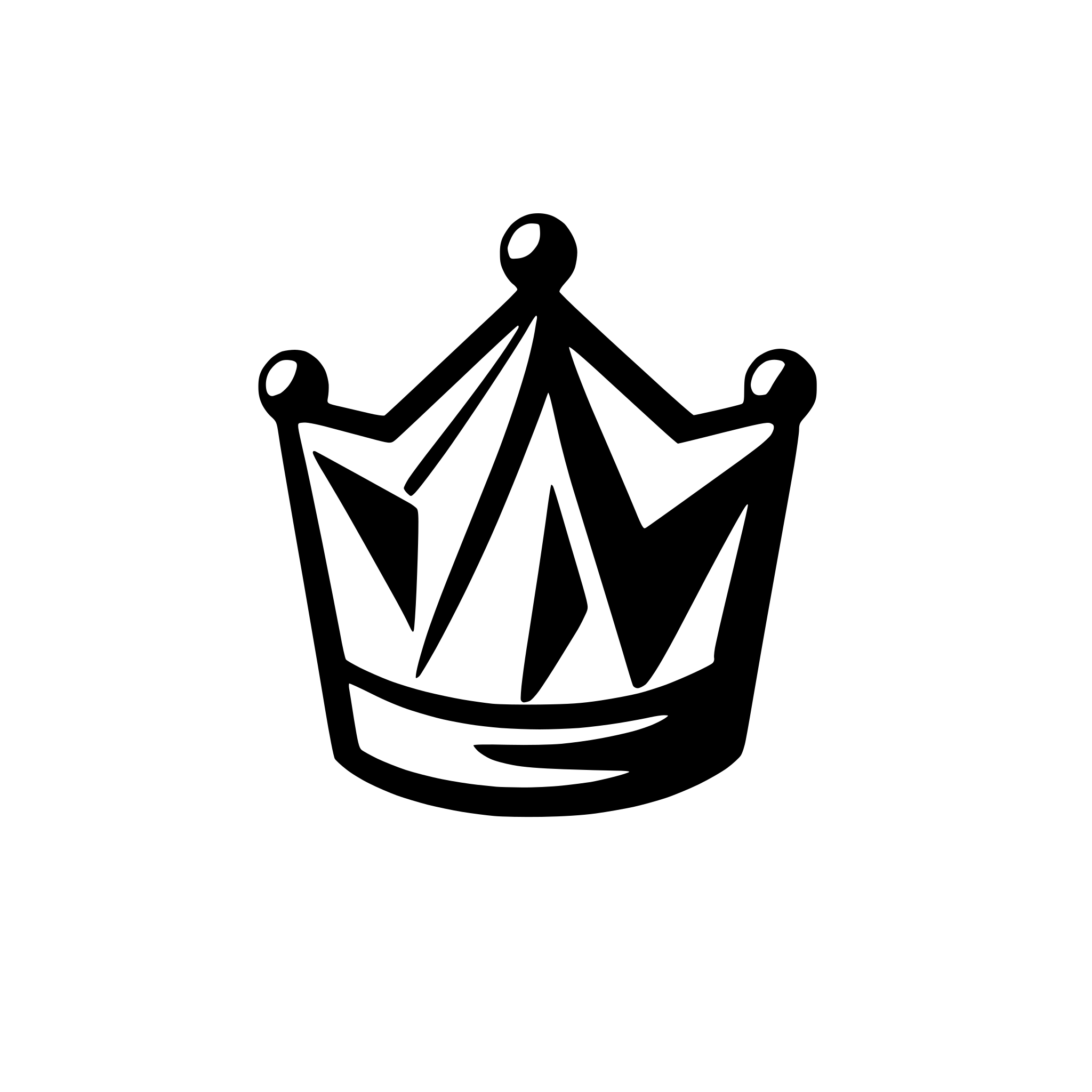 AI-generated SVG of 'geometric crown with triangular points'