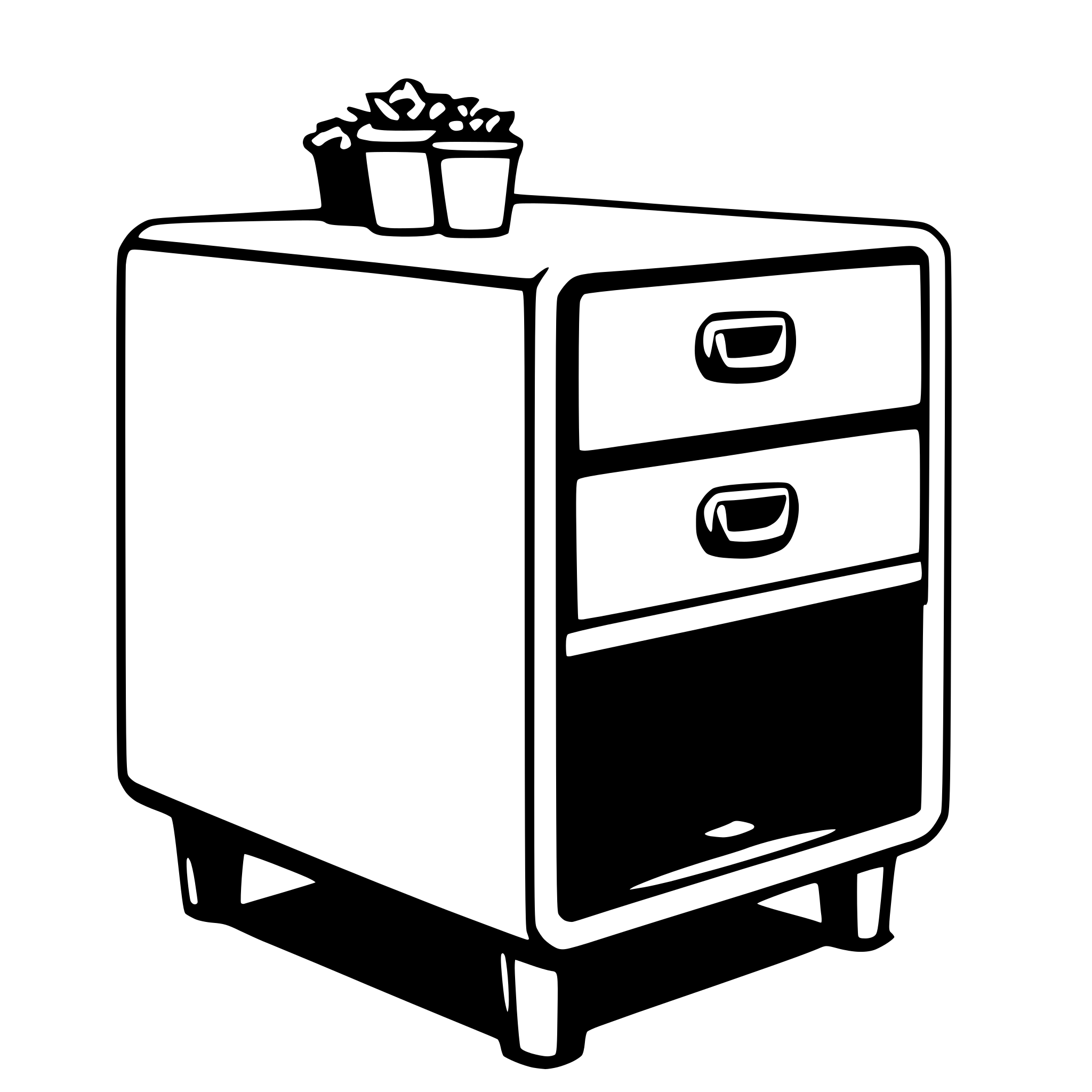 AI-generated SVG of 'nightstand'