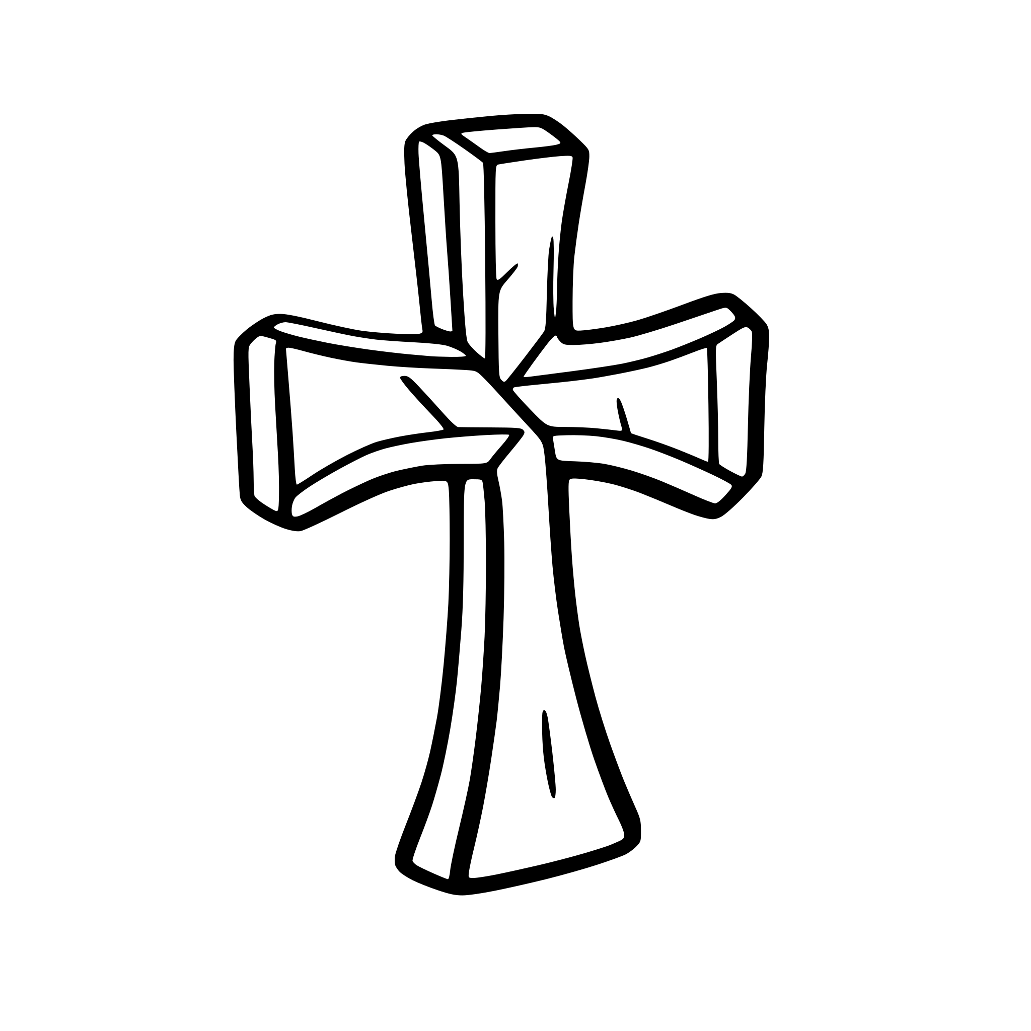 AI-generated SVG of 'Very Simple Iron Cross'