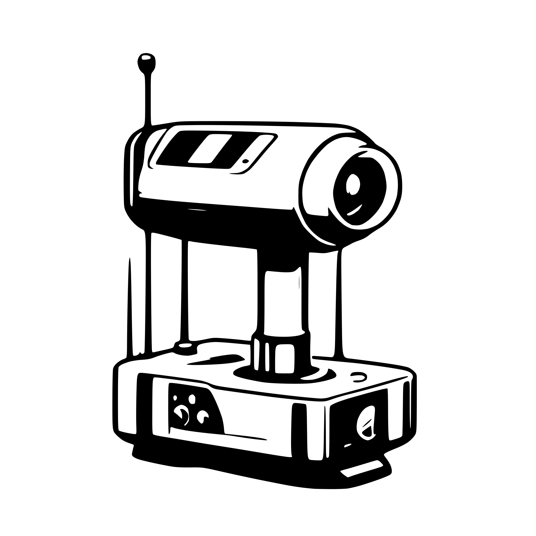 AI-generated SVG of a laser rtk receiver