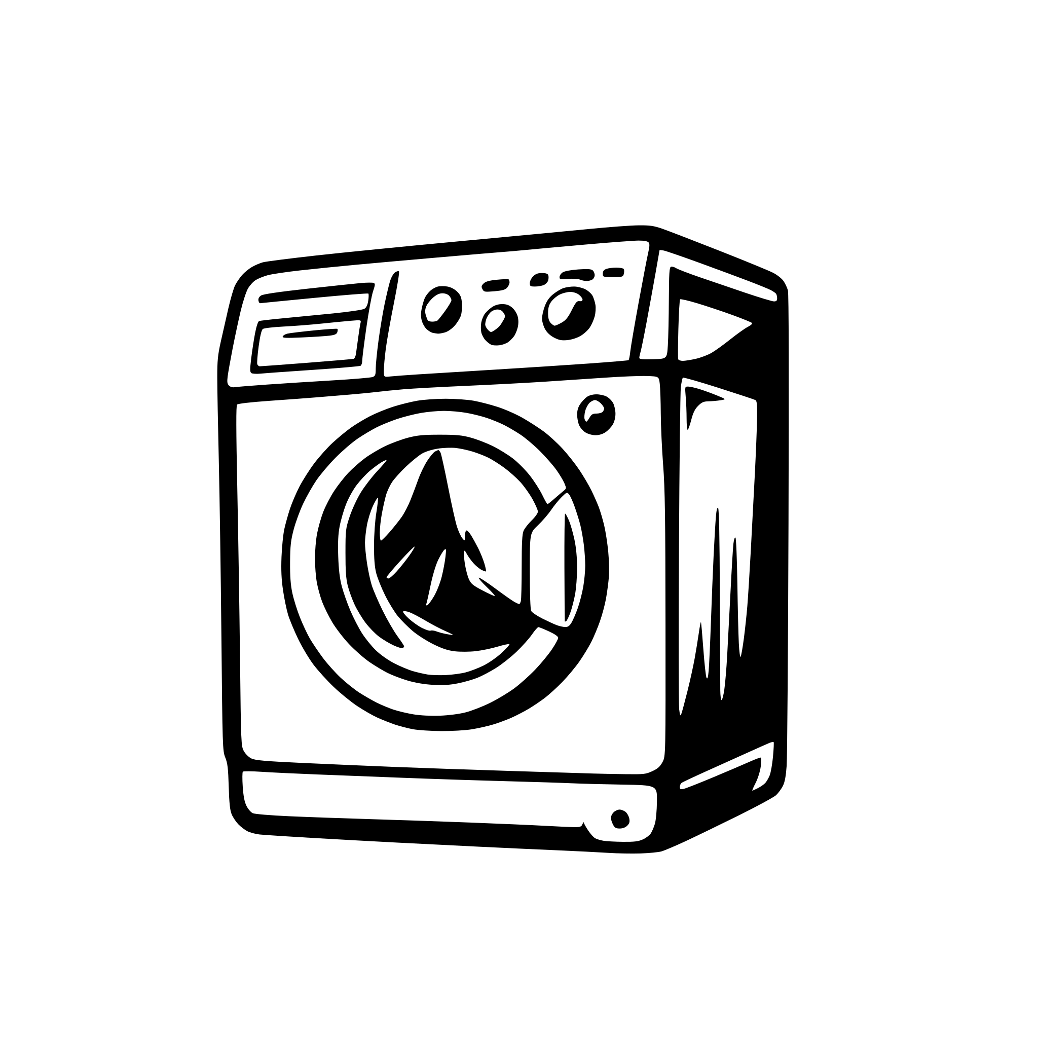 AI-generated SVG of 'Washing Machine simple'