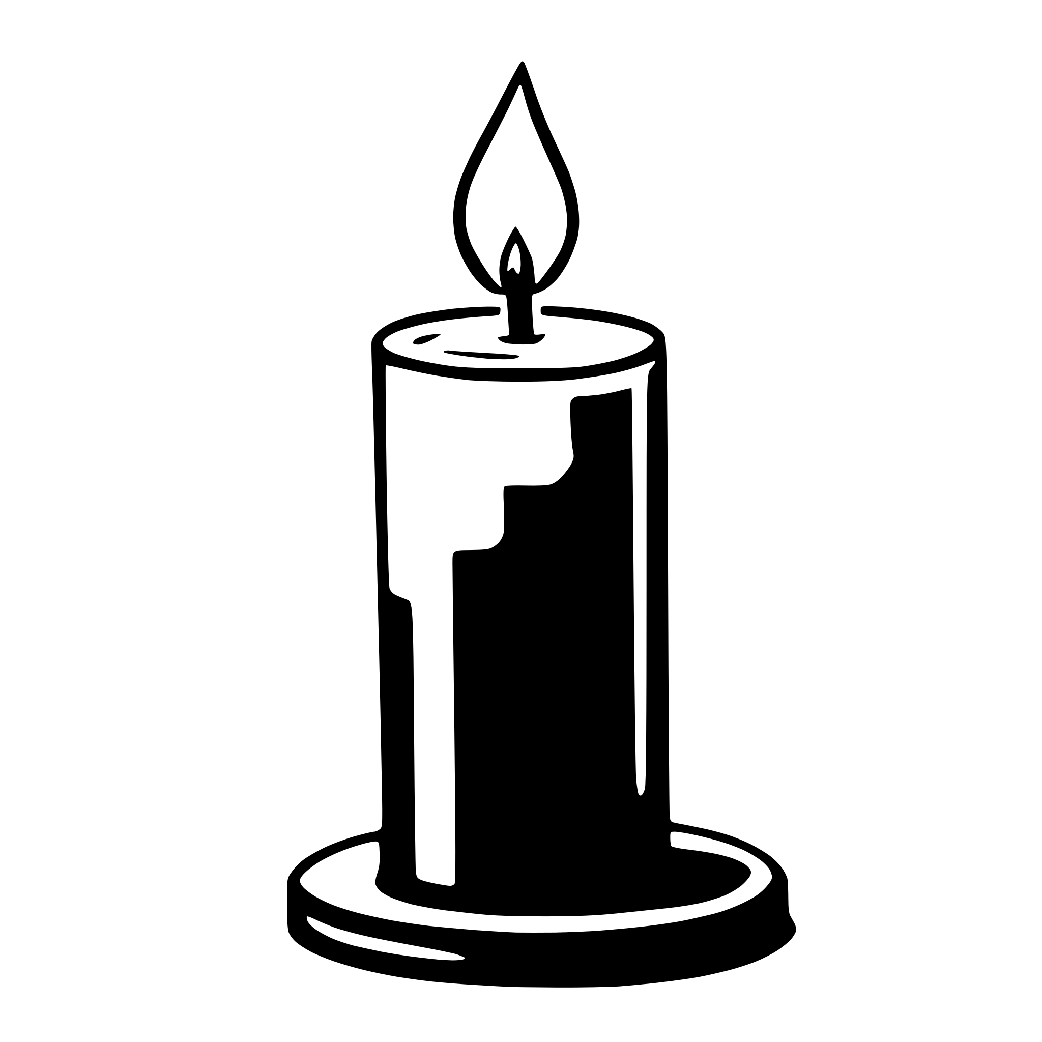 AI-generated SVG of 'candle'