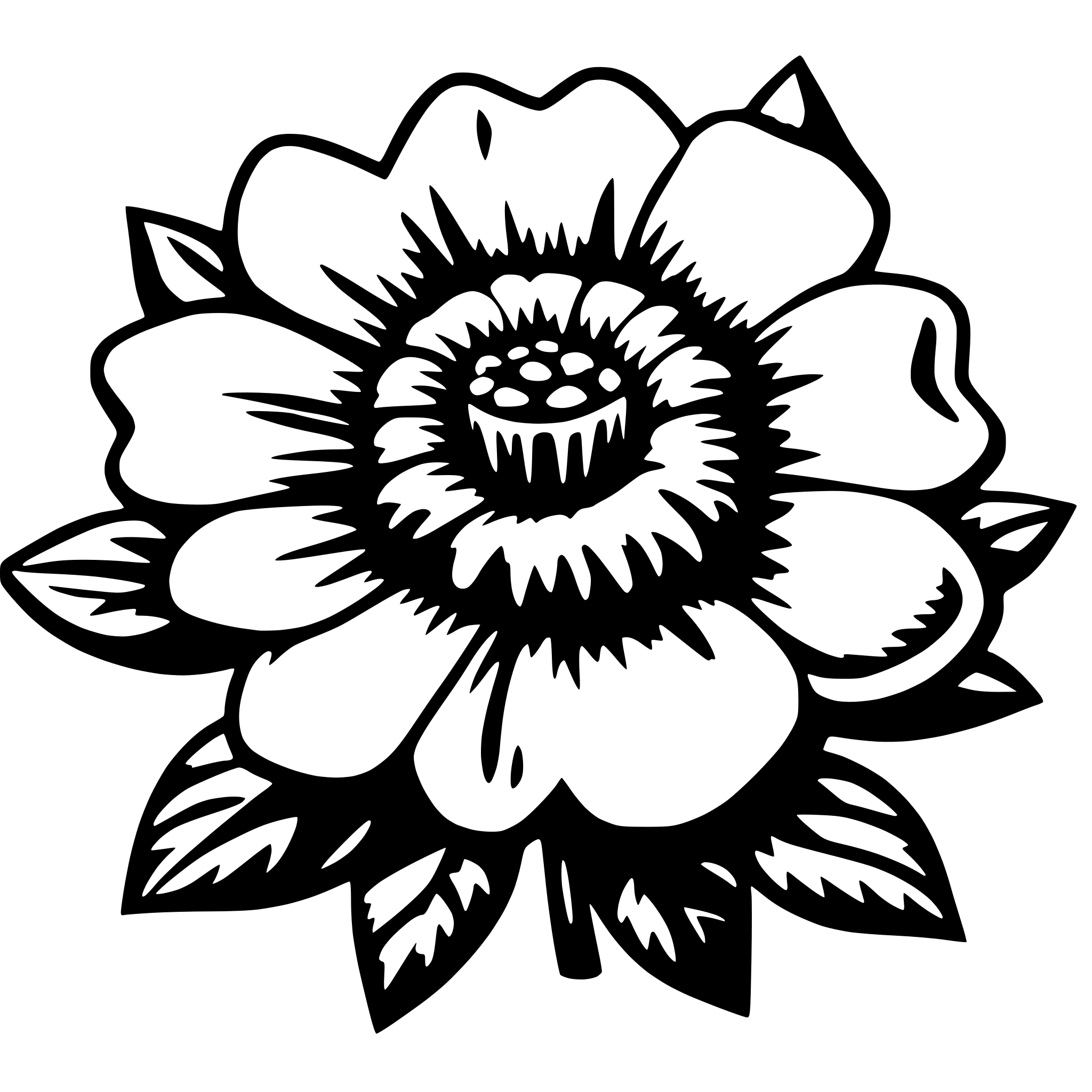 AI-generated SVG of a any flower vector 15