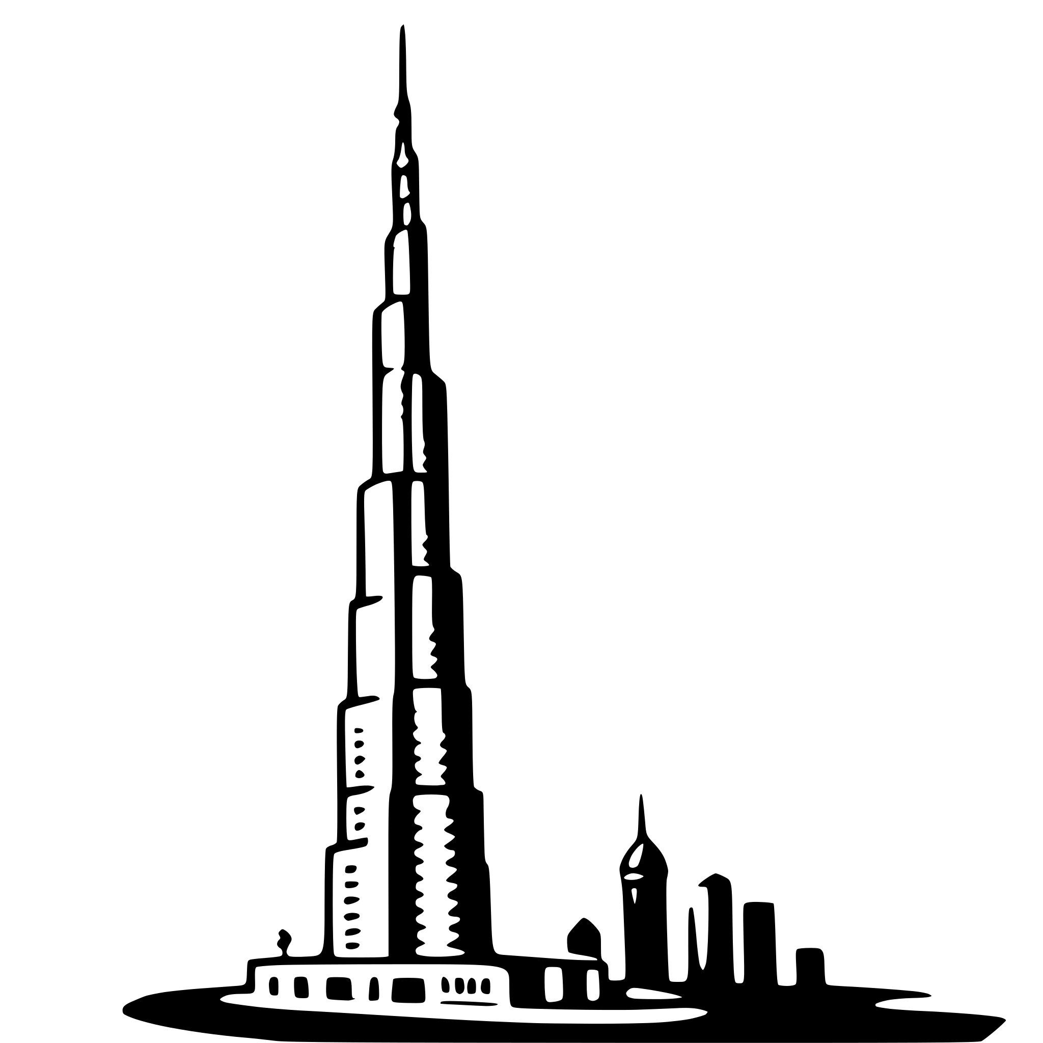 AI-generated SVG of 'burj khalifa'