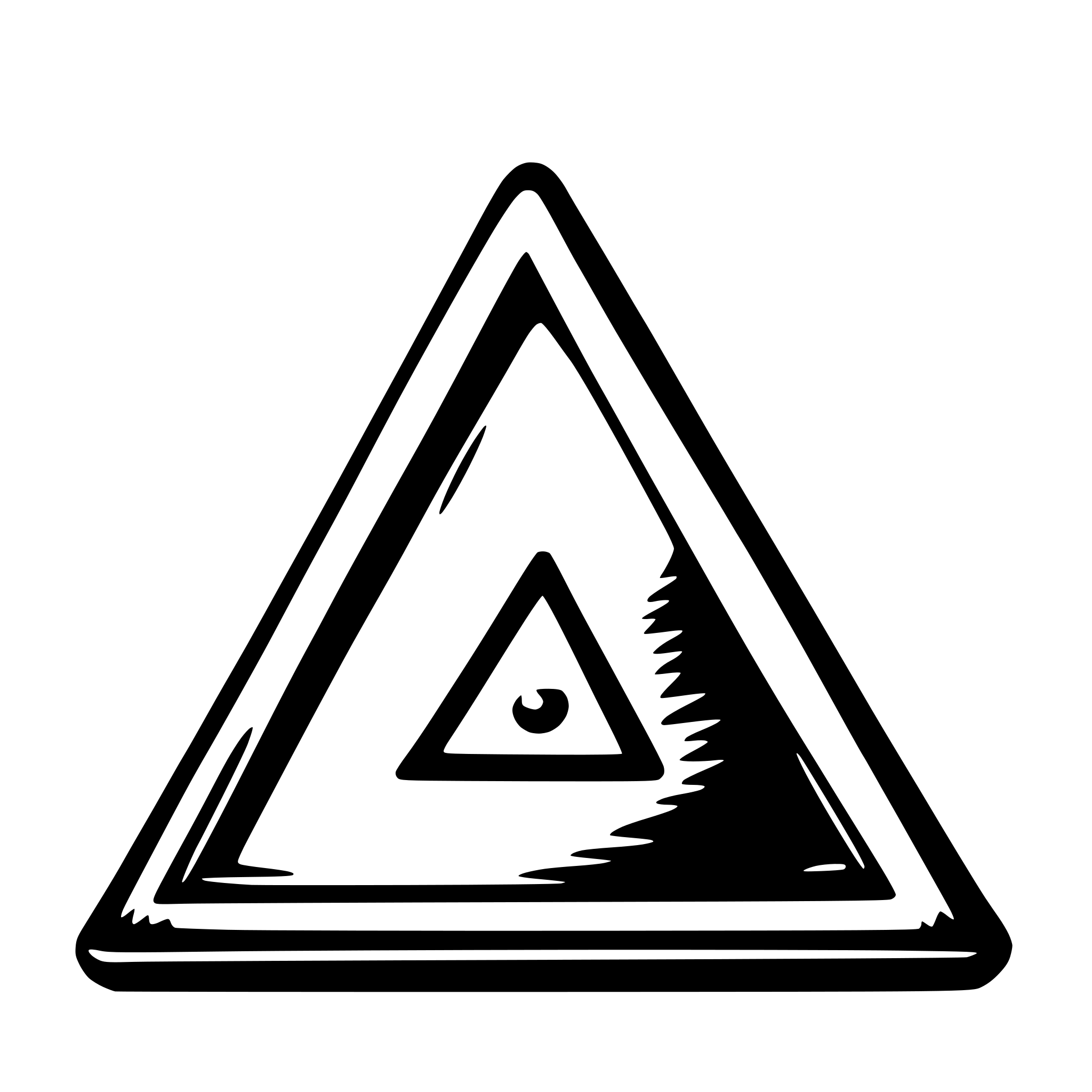 AI-generated SVG of 'Yellow Warning Triangle'