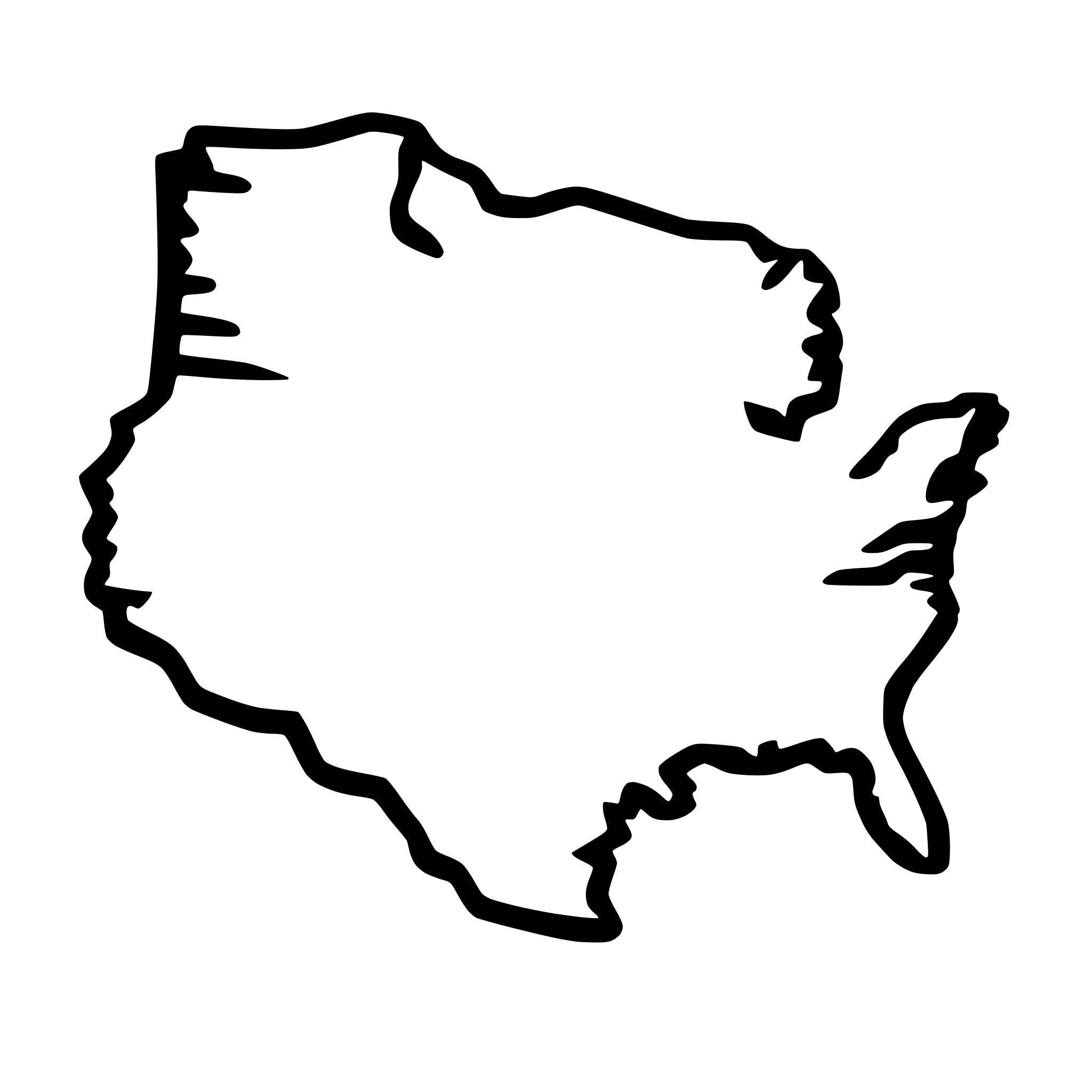 AI-generated SVG of 'outline of the united states just showing the lower 48 states. Don't show without Hawaii and Alaska. Also, only show an outline of the country. Don't show the borders of the individual states.'