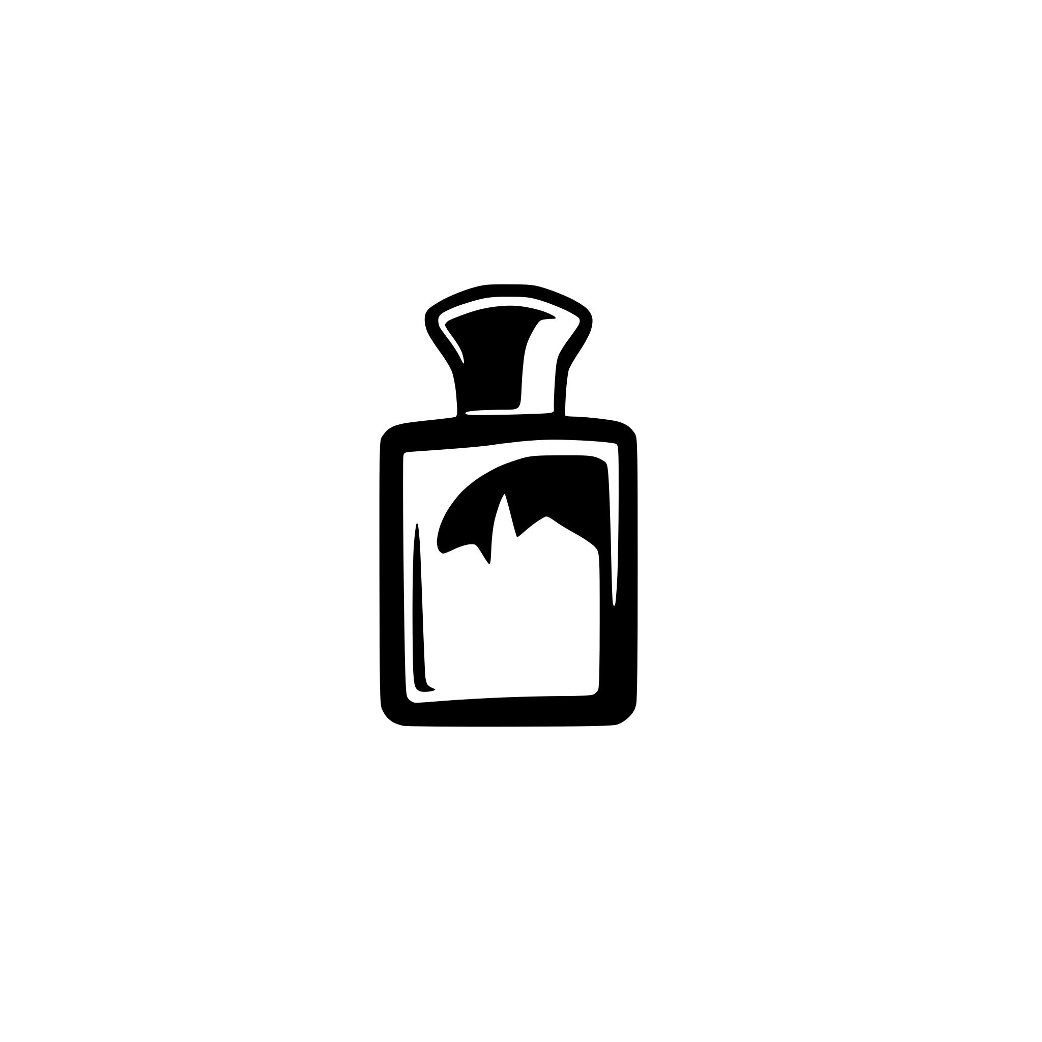 AI-generated SVG of a Make a perfume silhouette icon for a perfume and cosmetics store logo