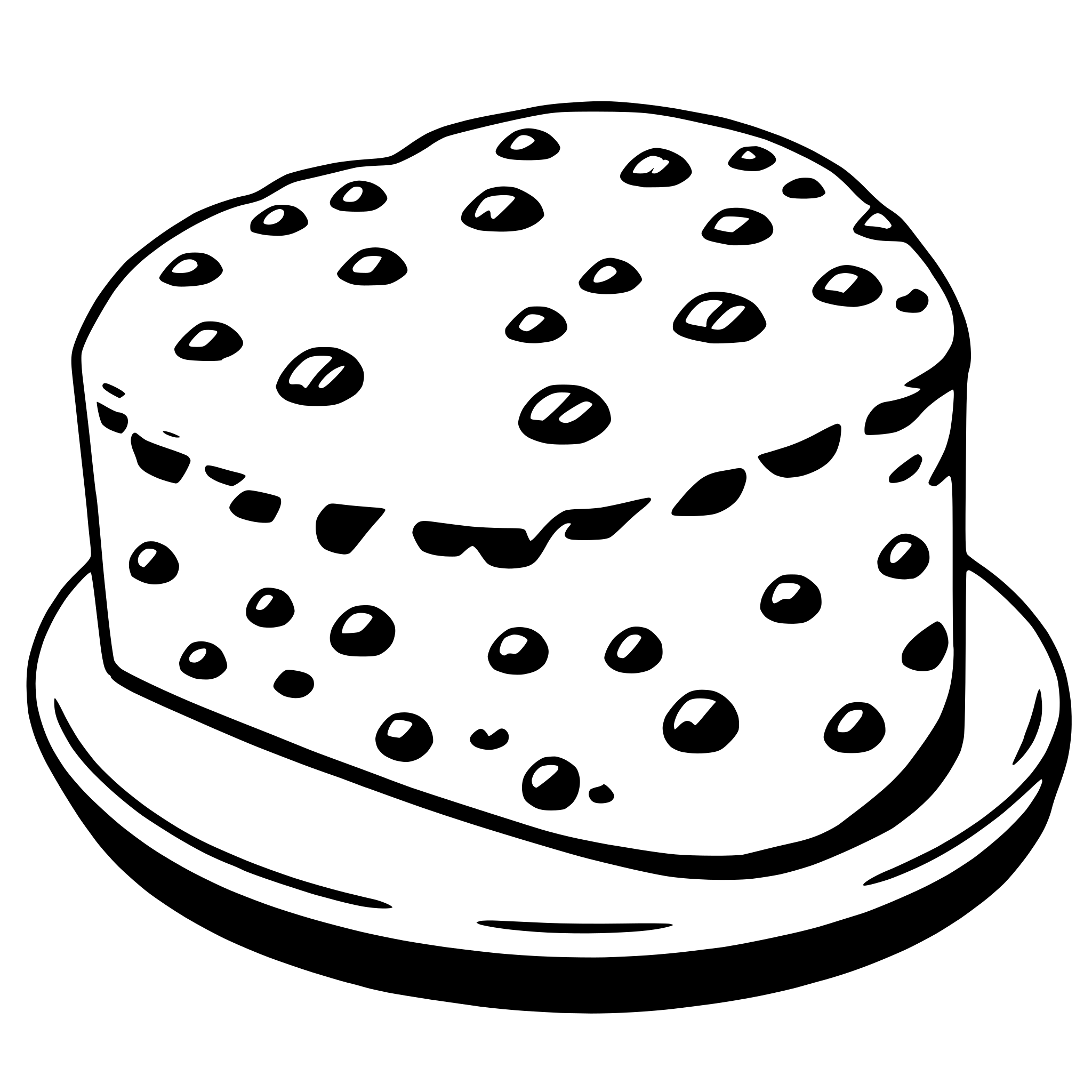 AI-generated SVG of a scone