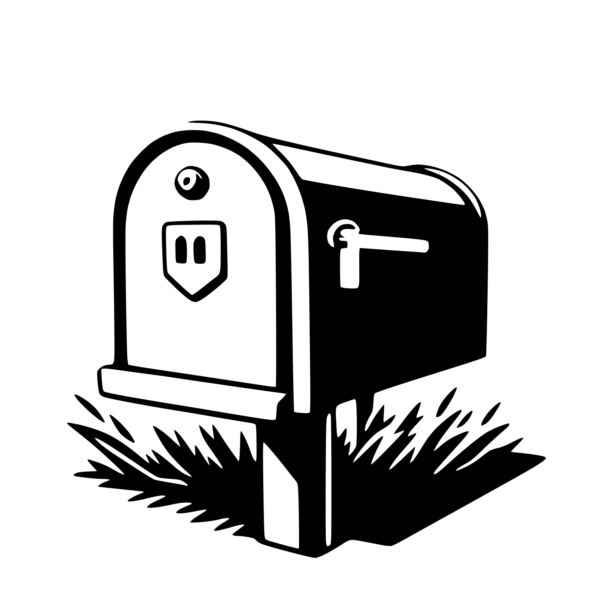 AI-generated SVG of 'mailbox'