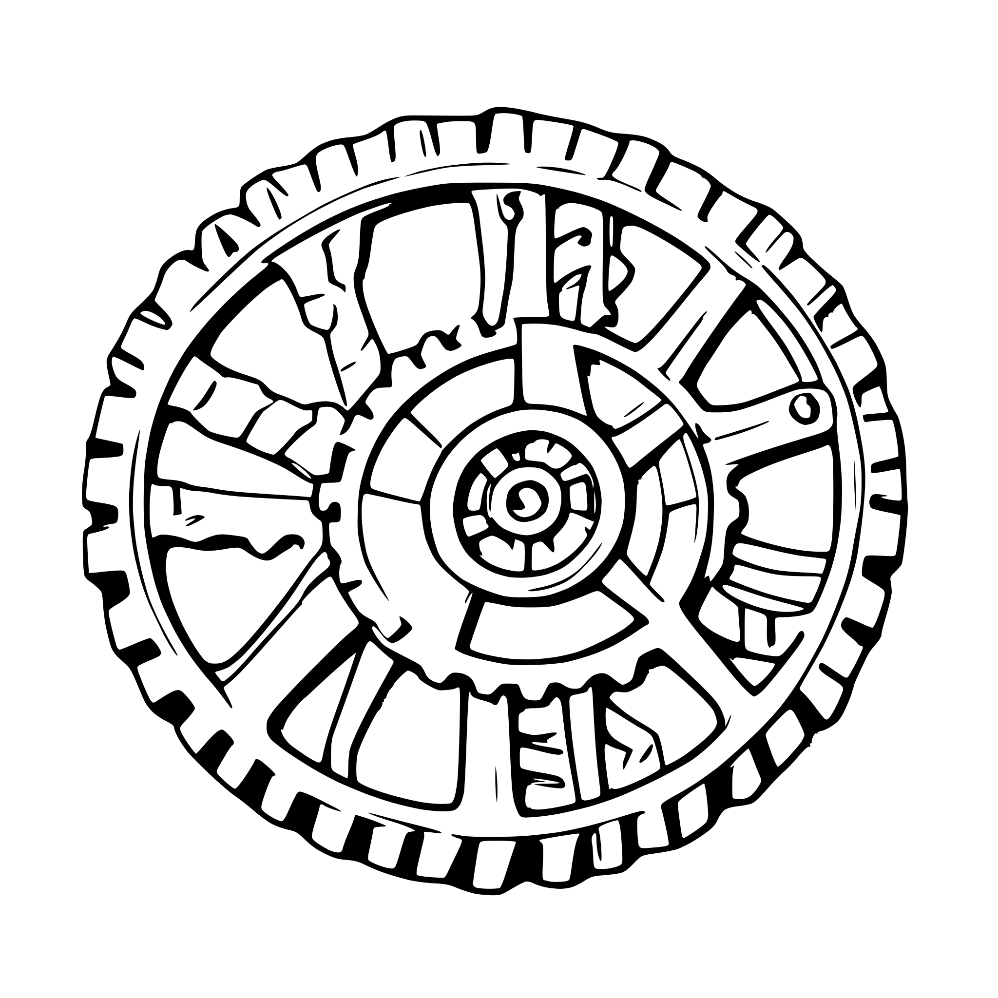 AI-generated SVG of a Cog Wheel