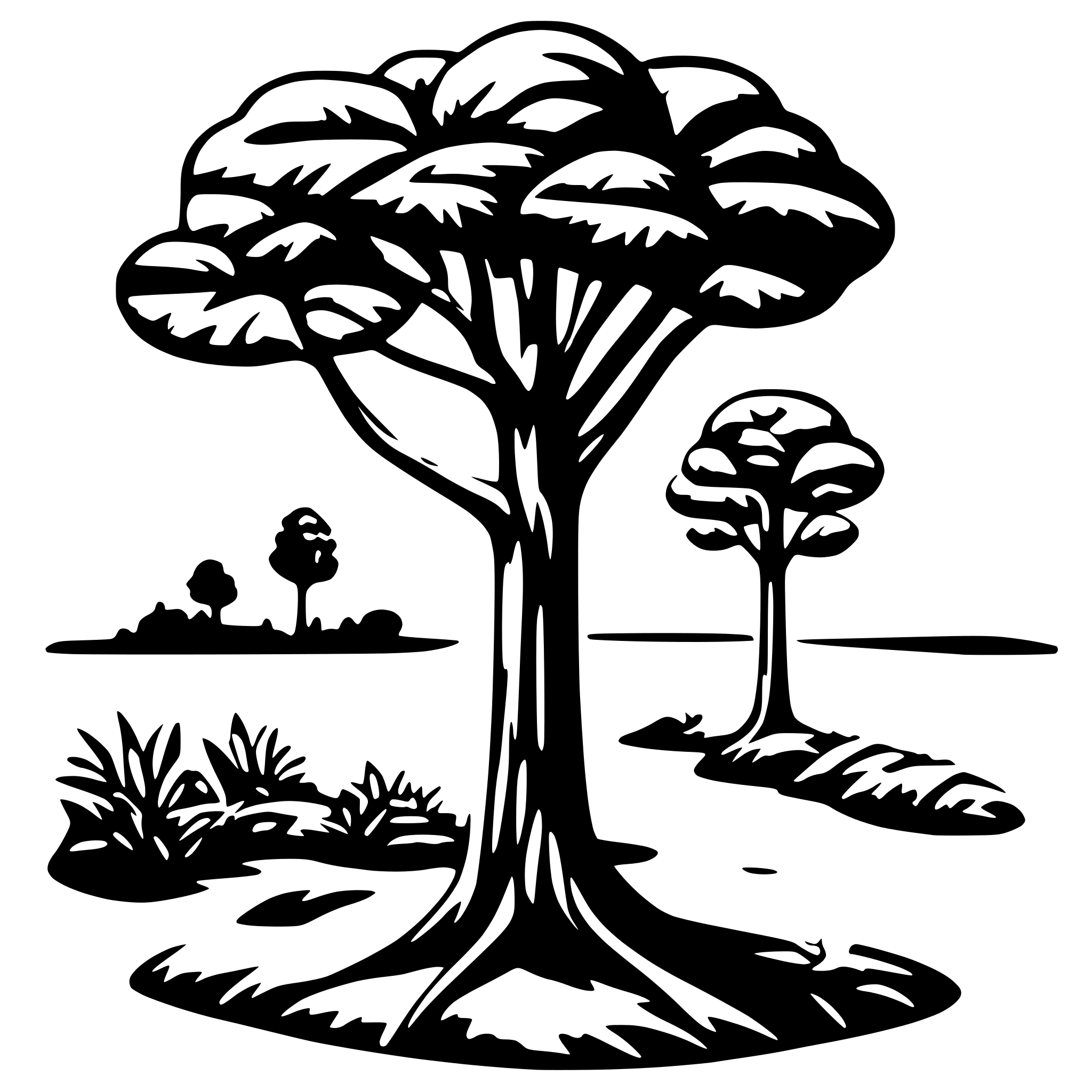 AI-generated SVG of a Ecology and technology website
