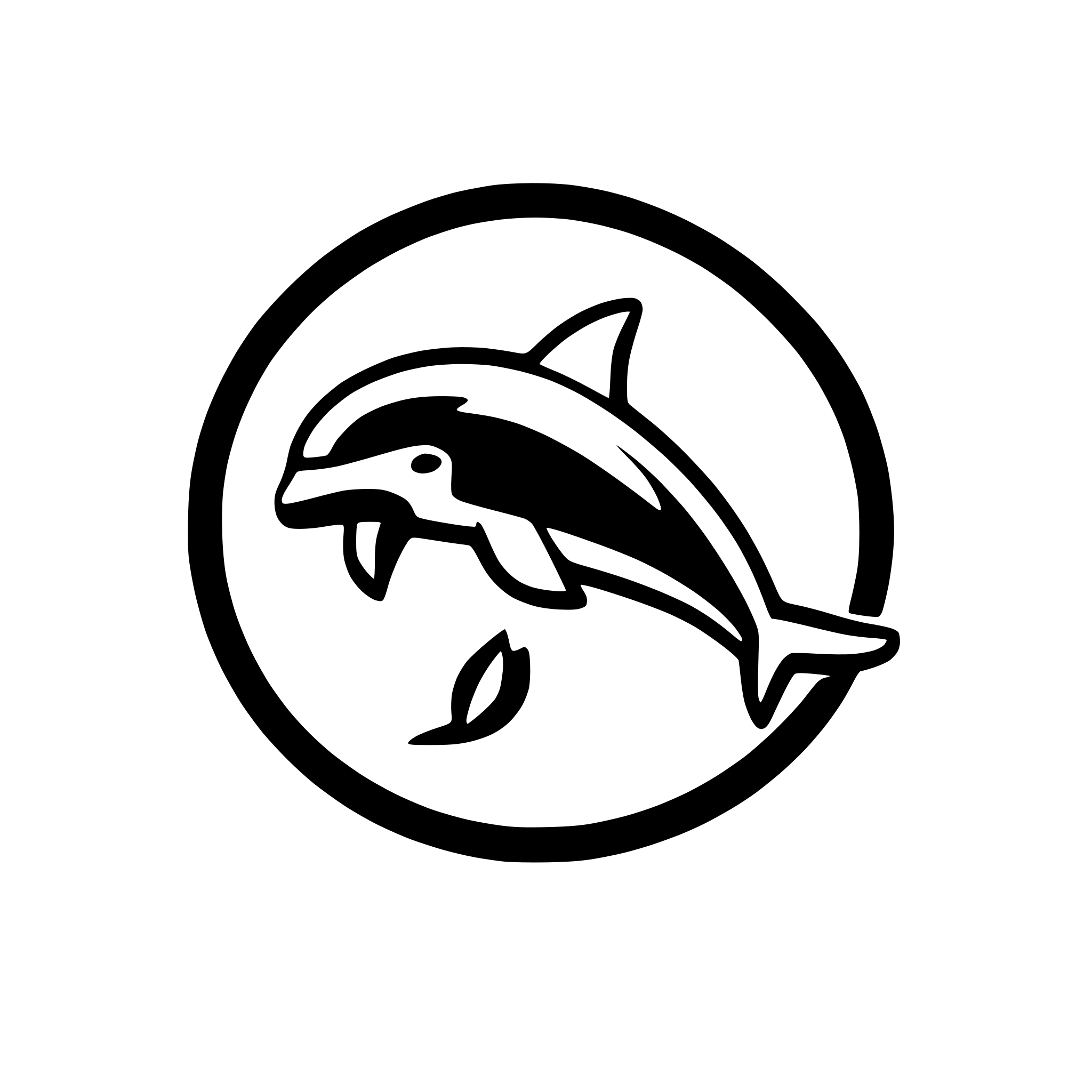 AI-generated SVG of a dolphin
