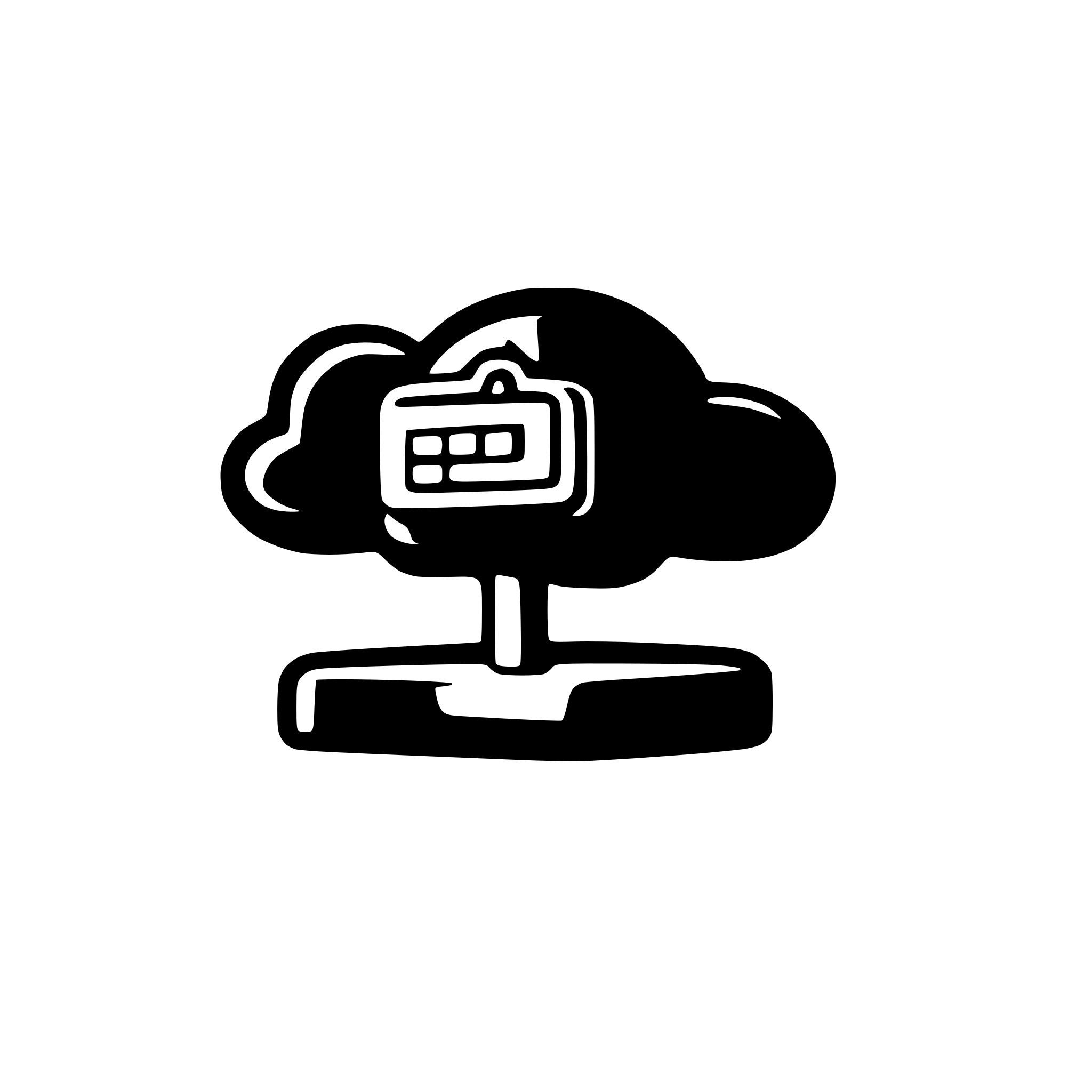 AI-generated SVG of 'Cloud parking controller logo'