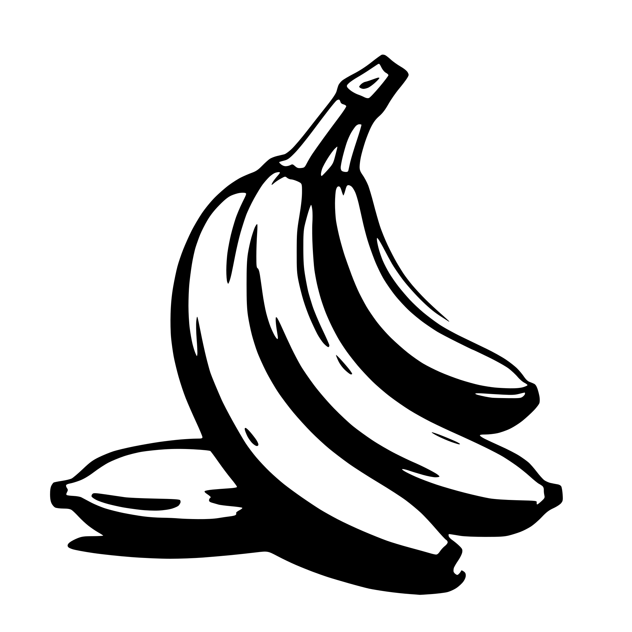 AI-generated SVG of a banana