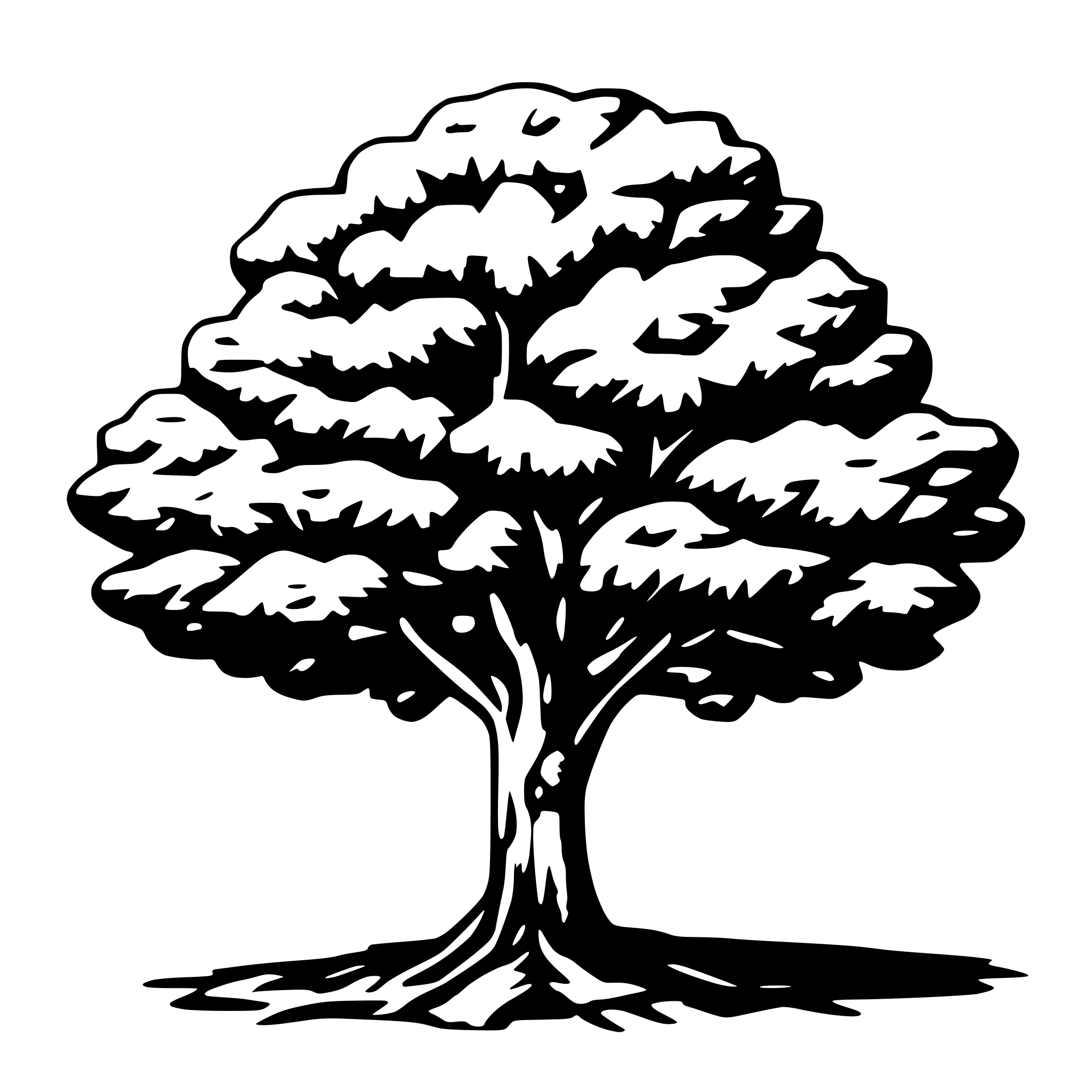 AI-generated SVG of a tree