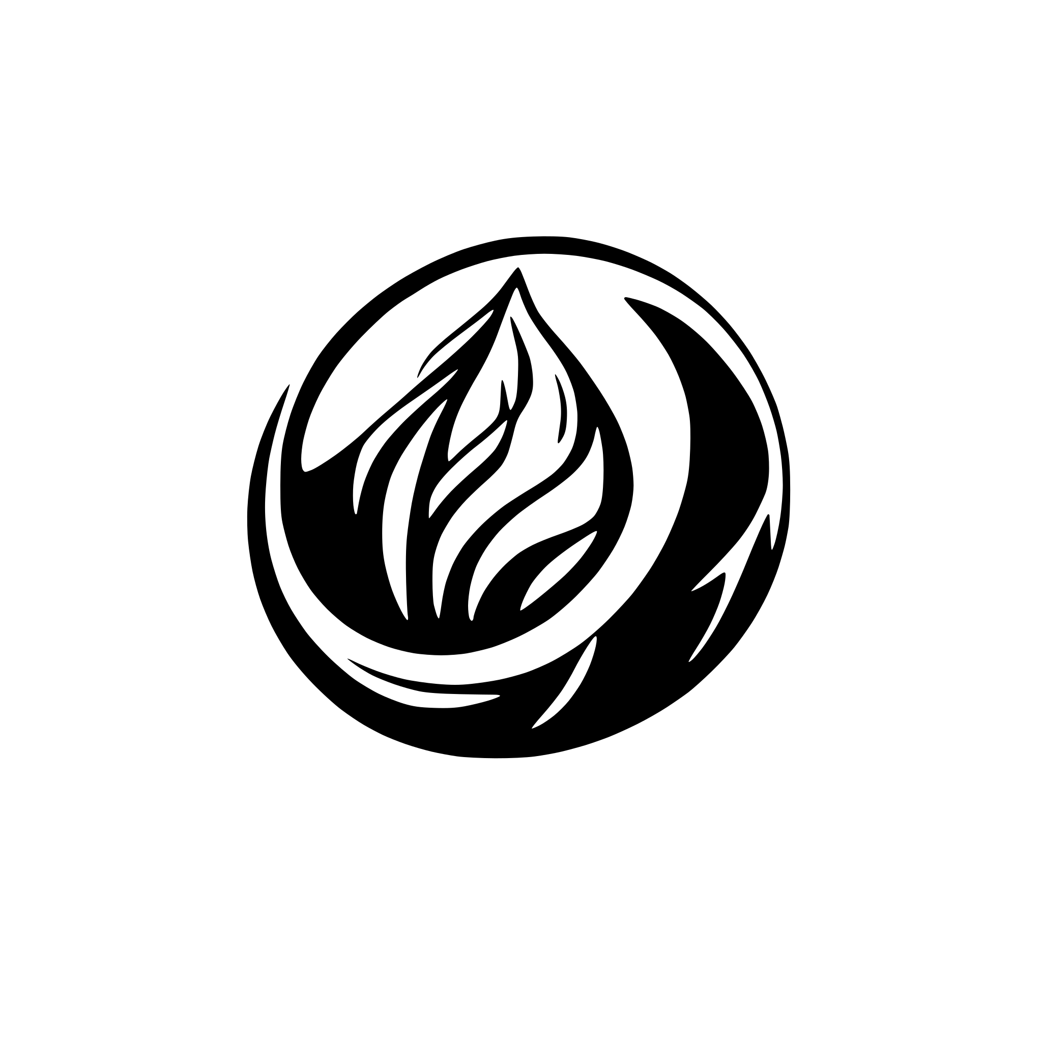AI-generated SVG of 'tornado logo cool blue'