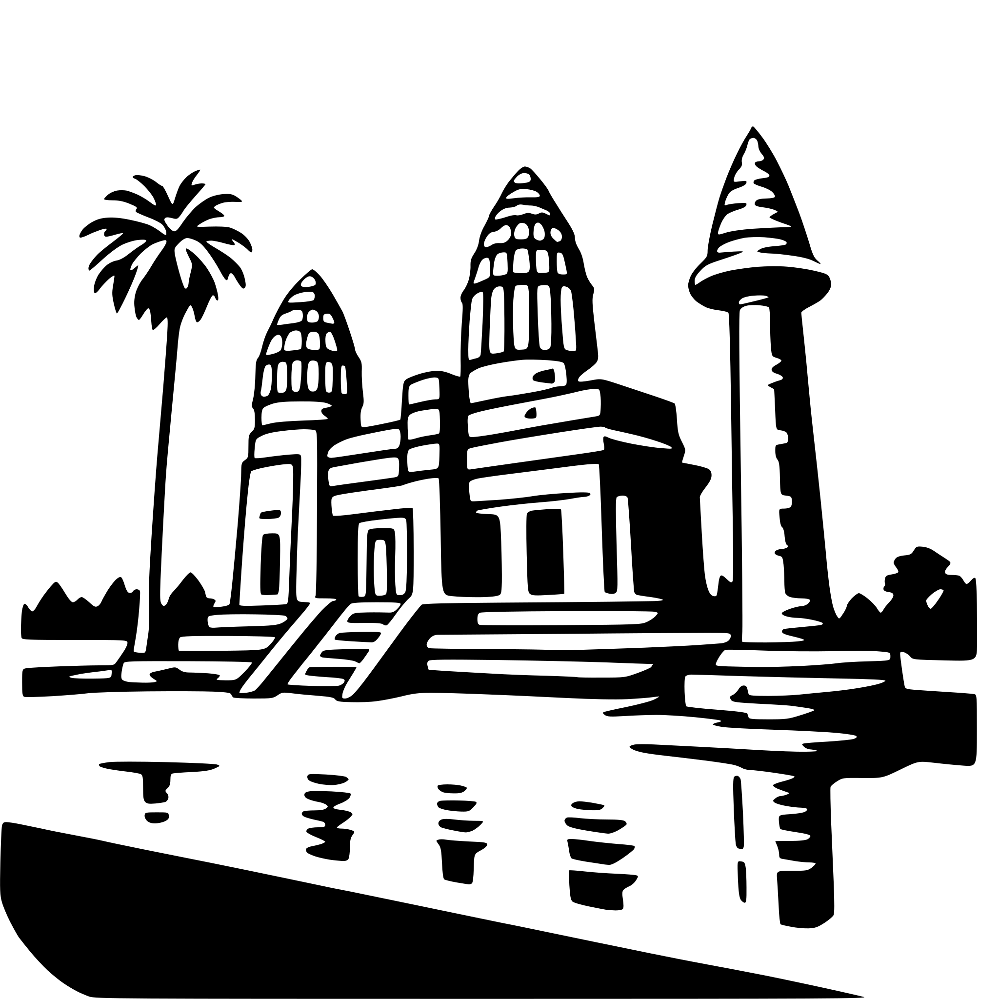 AI-generated SVG of 'angkor wat'