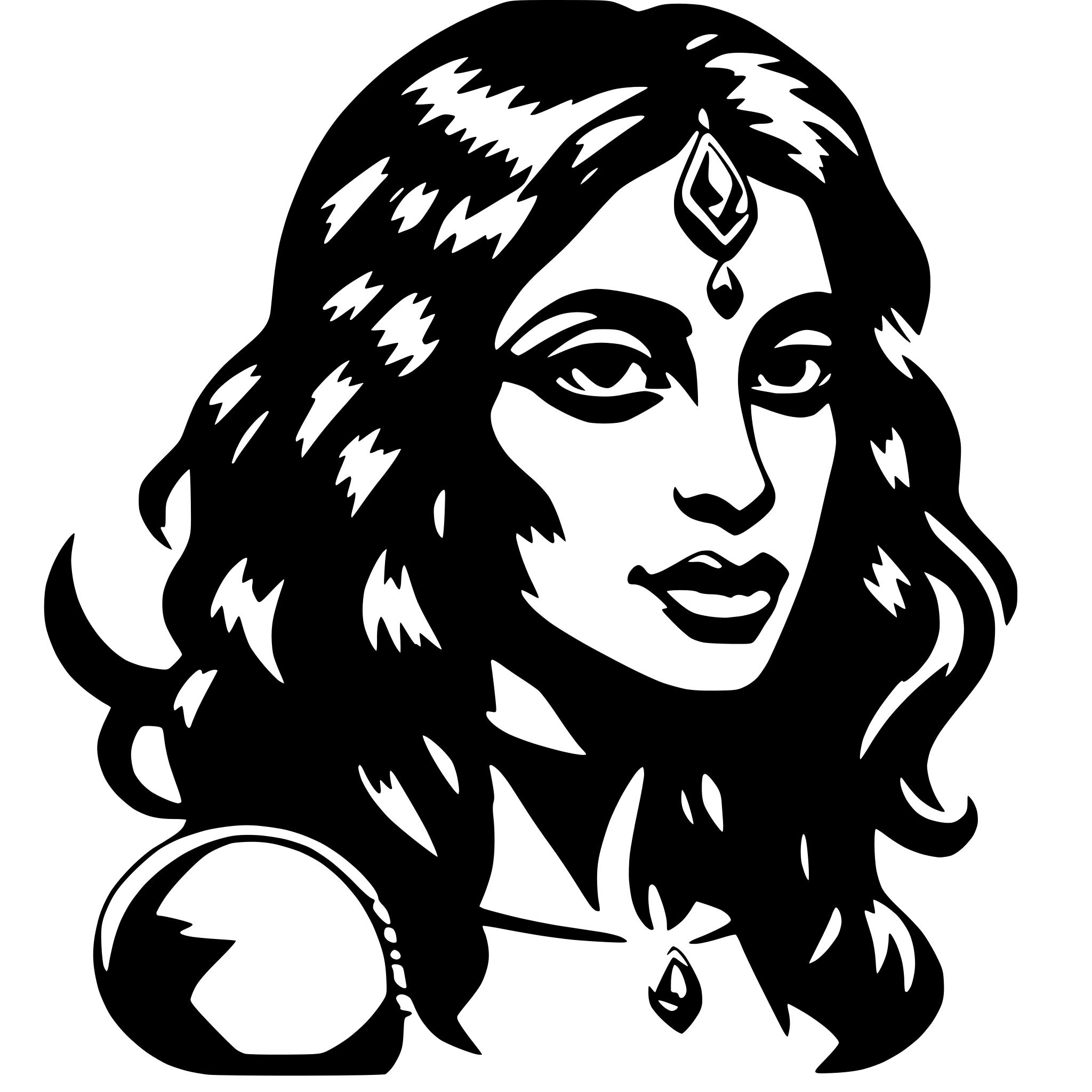 AI-generated SVG of 'kali'