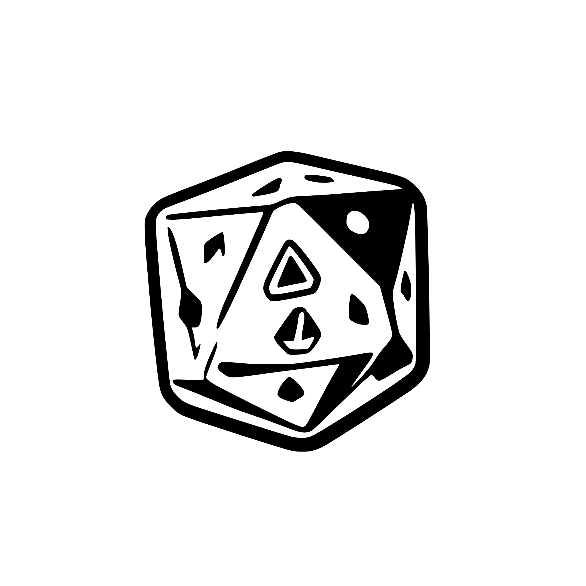 AI-generated SVG of 'd20'