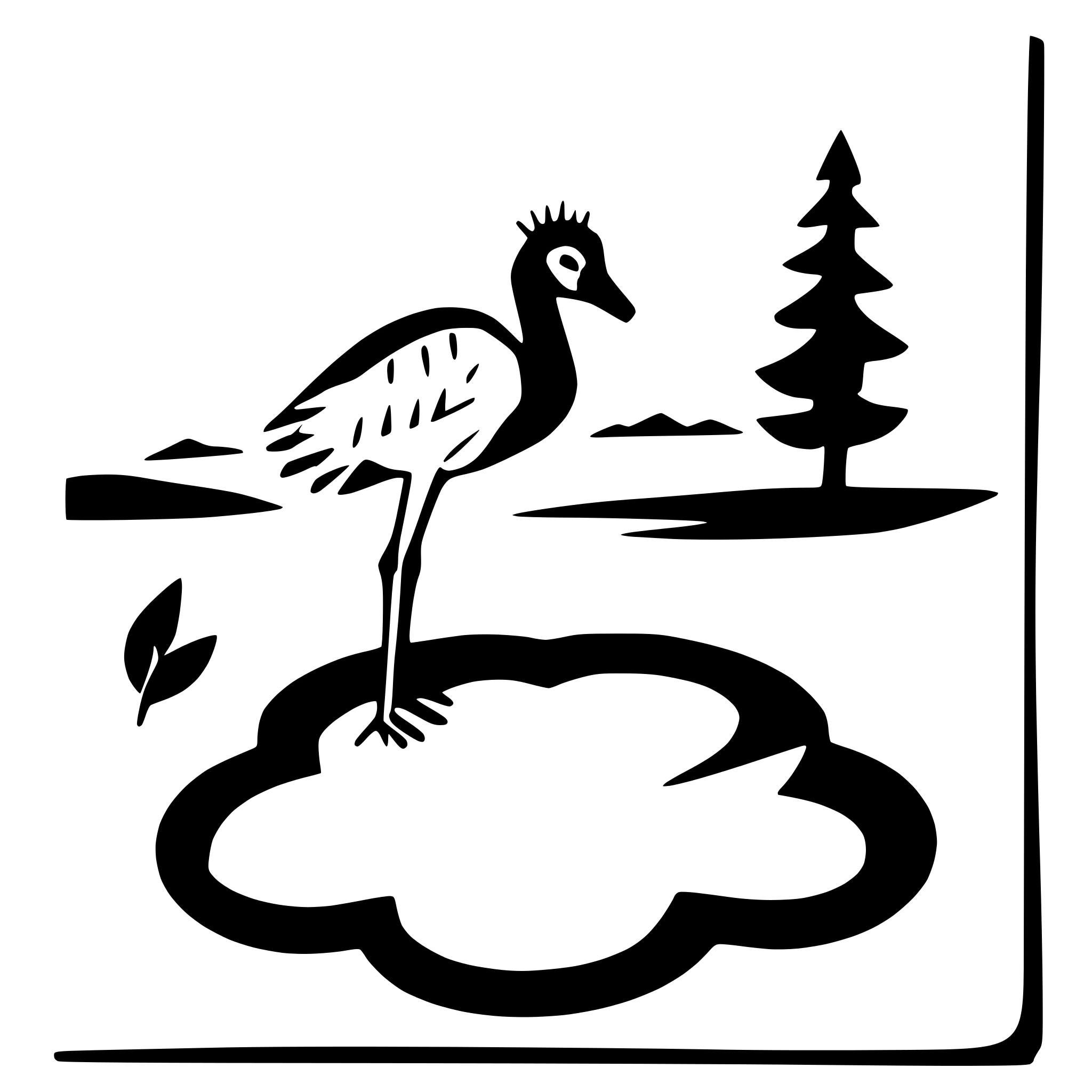 AI-generated SVG of 'crane standing in a pond'