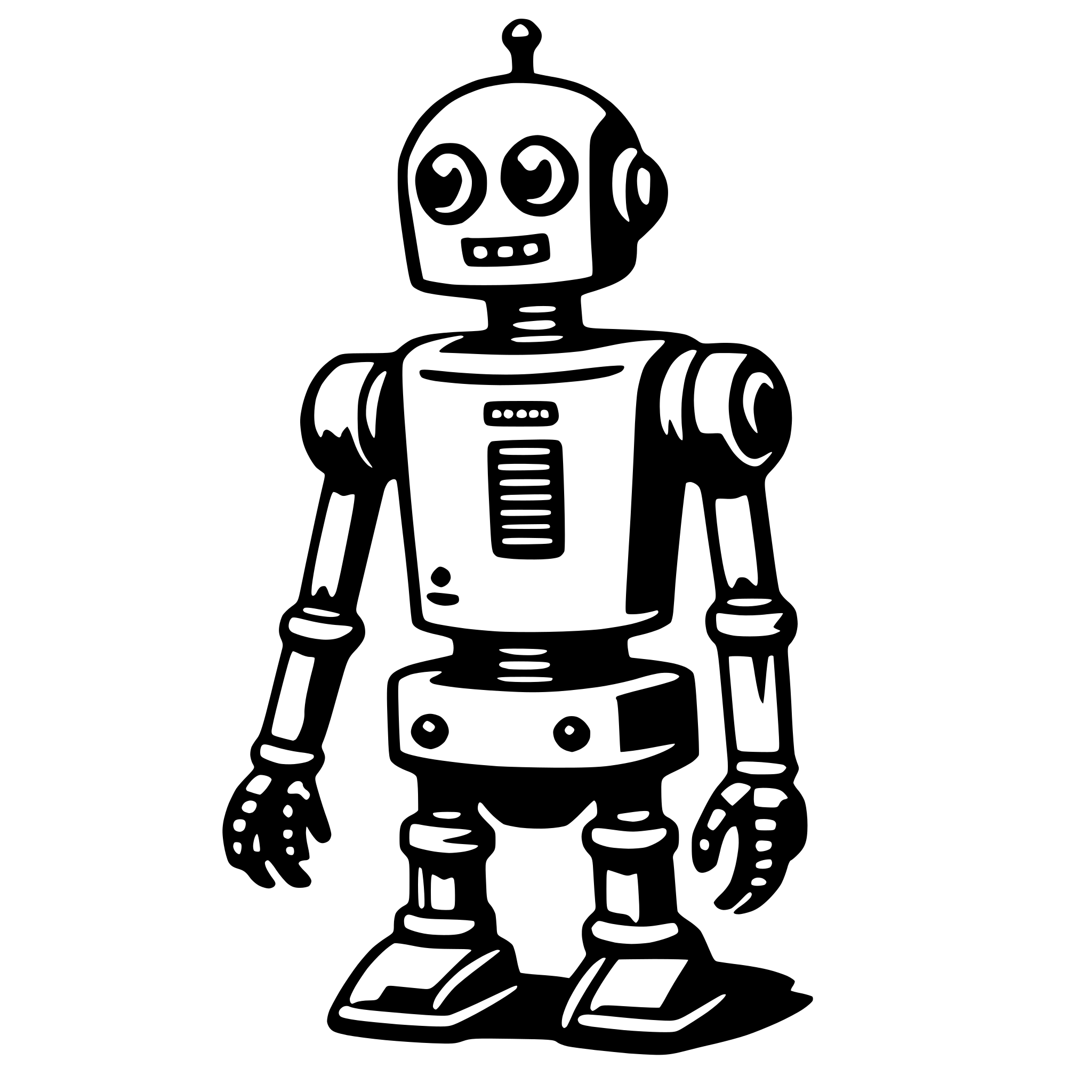 AI-generated SVG of 'robot'