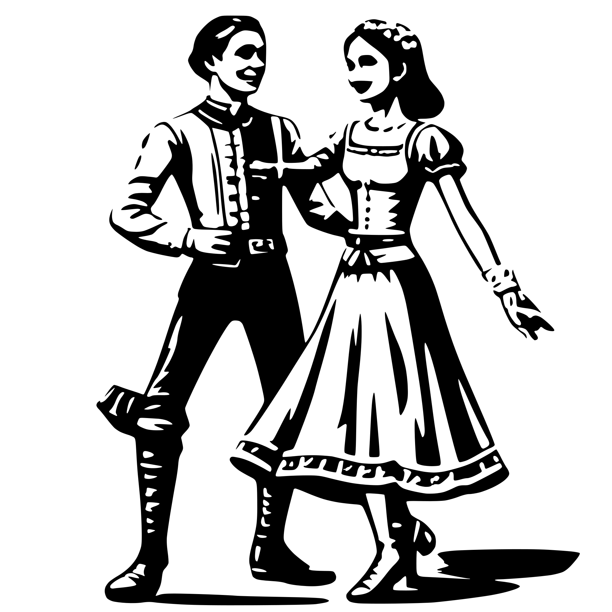 AI-generated SVG of 'hungarian folkdance pair'