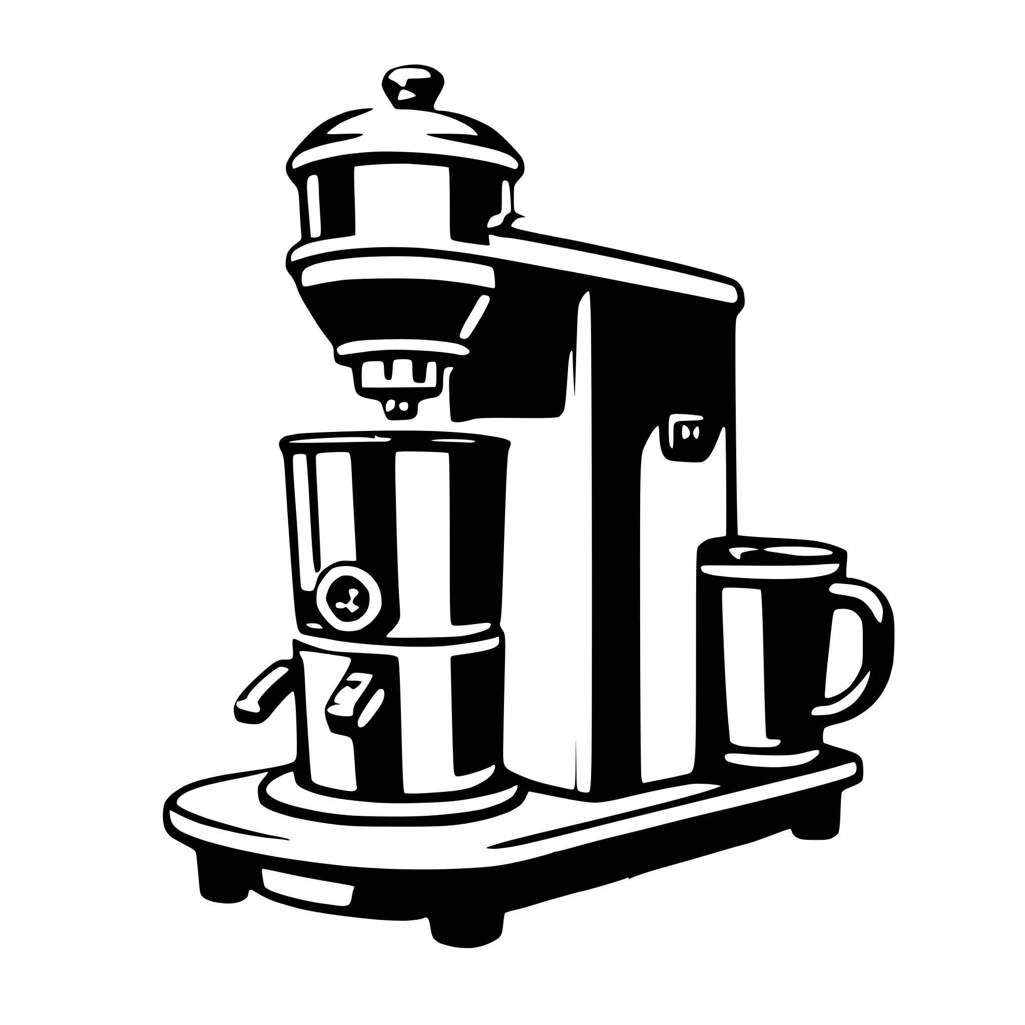 AI-generated SVG of 'coffee maker'