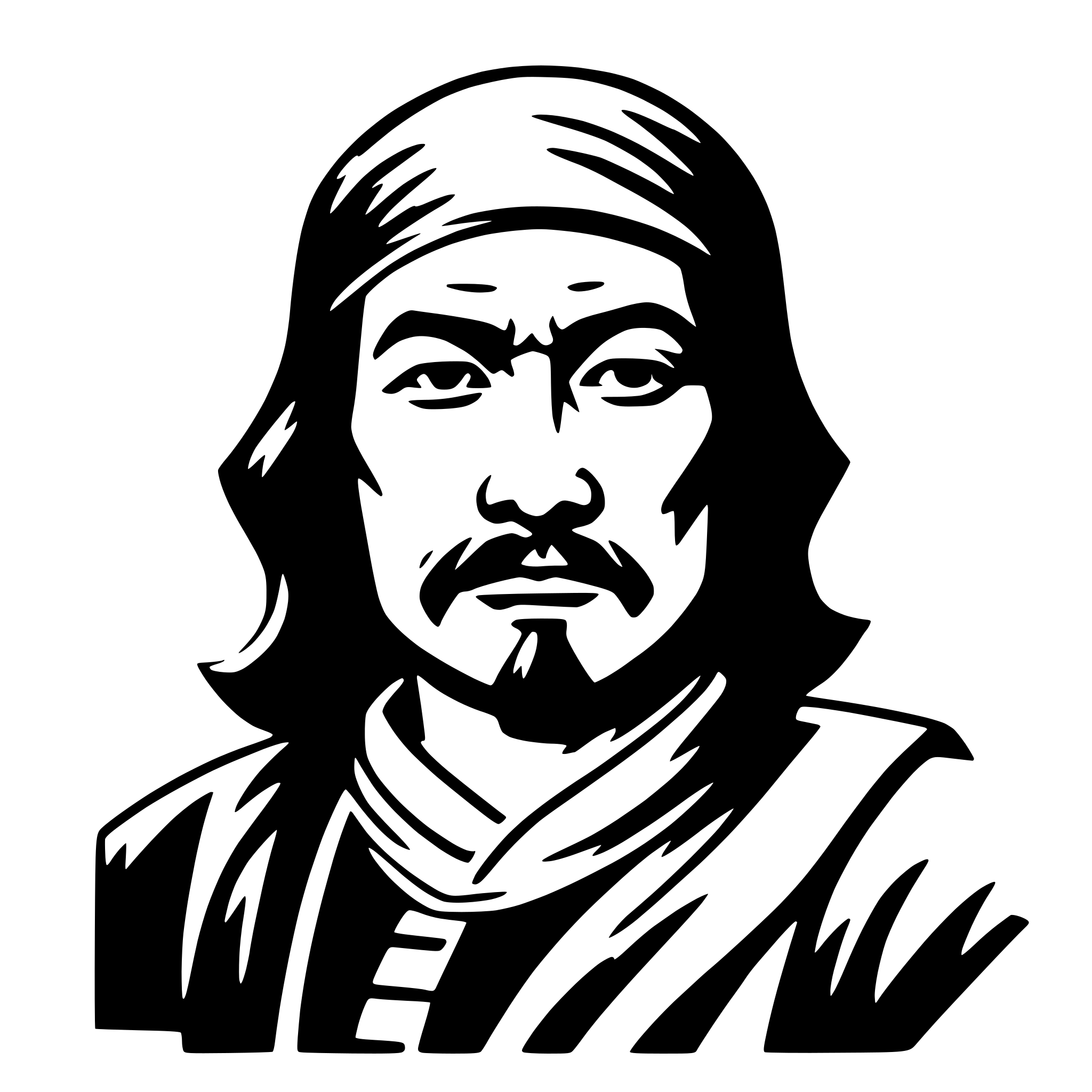 AI-generated SVG of a sun tzu