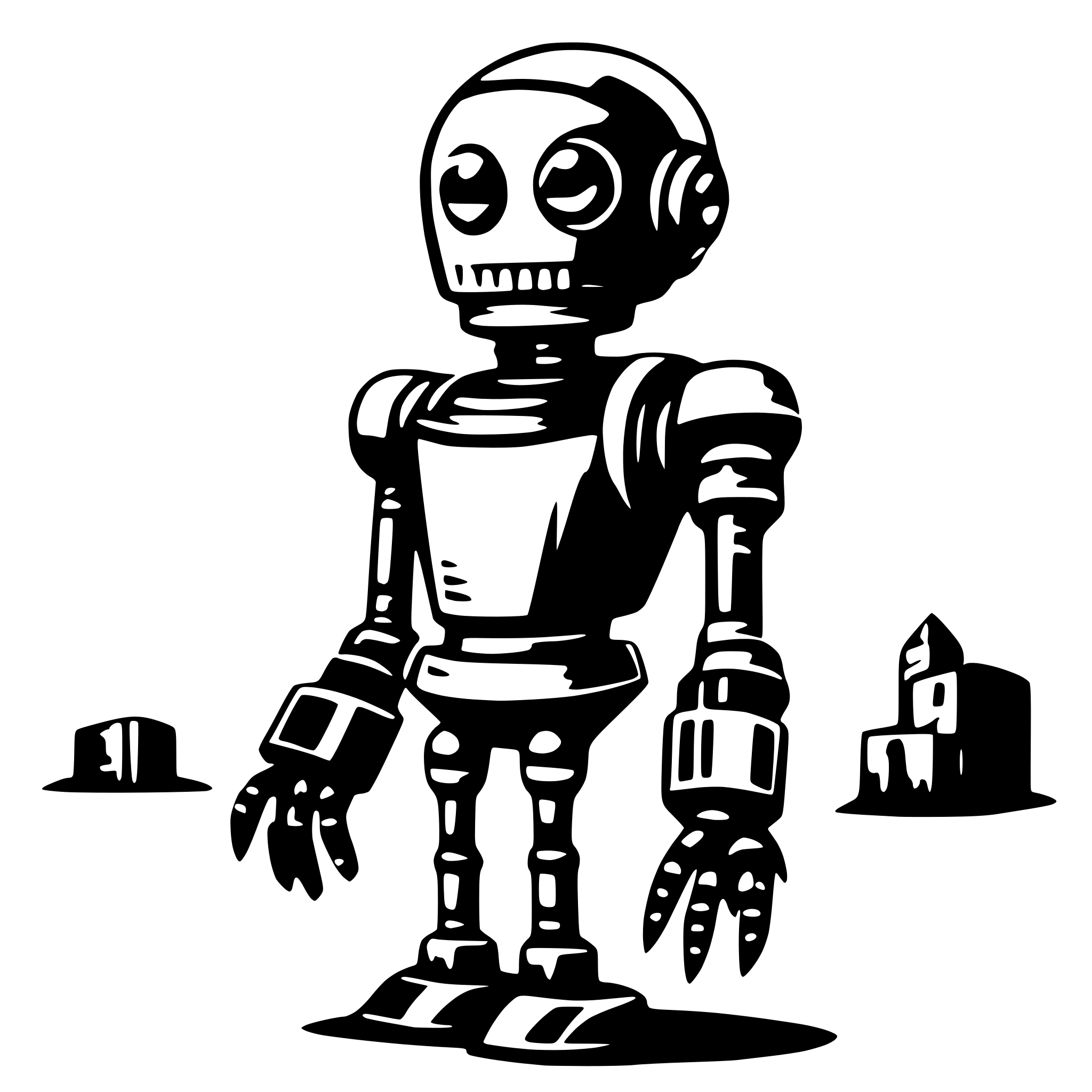 AI-generated SVG of a robot eva 01
