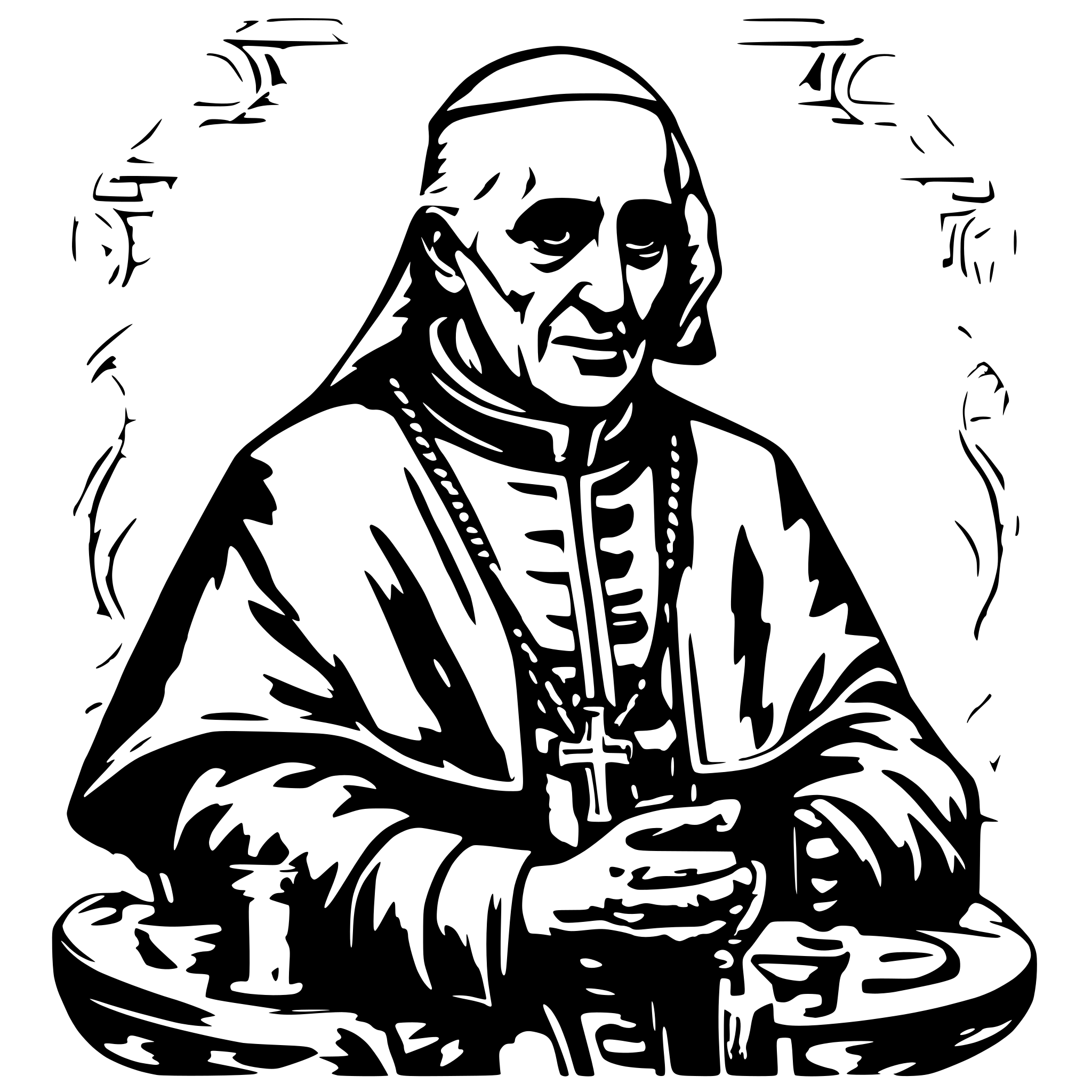 AI-generated SVG of 'esoteric pope'