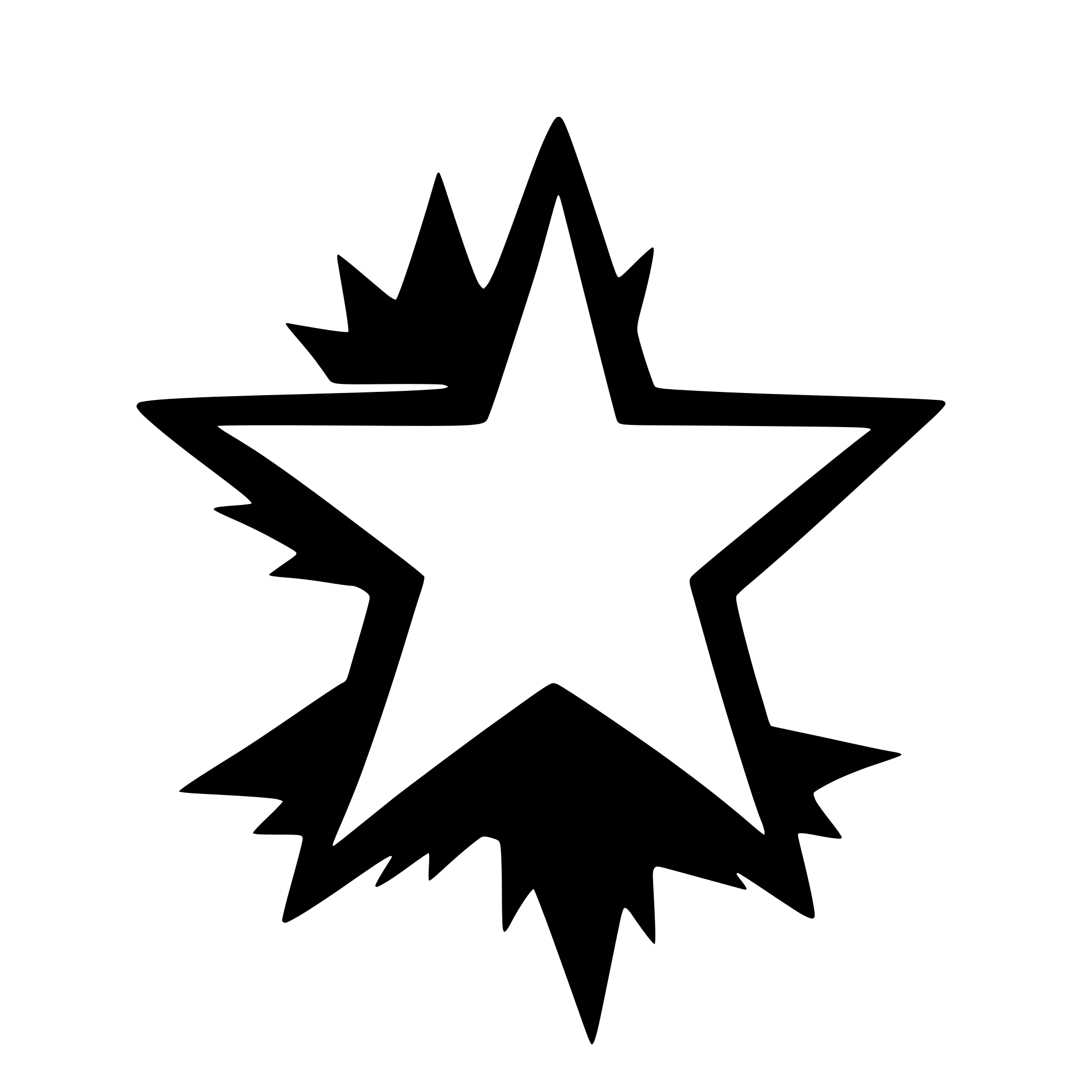 AI-generated SVG of a red star