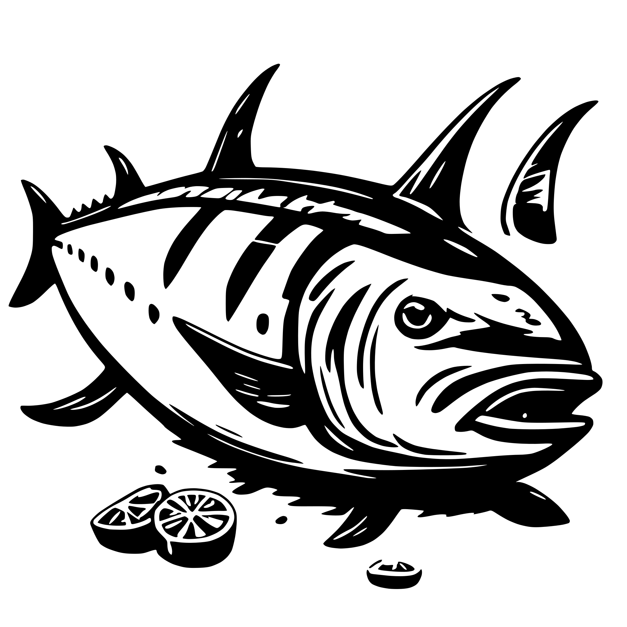AI-generated SVG of a tuna